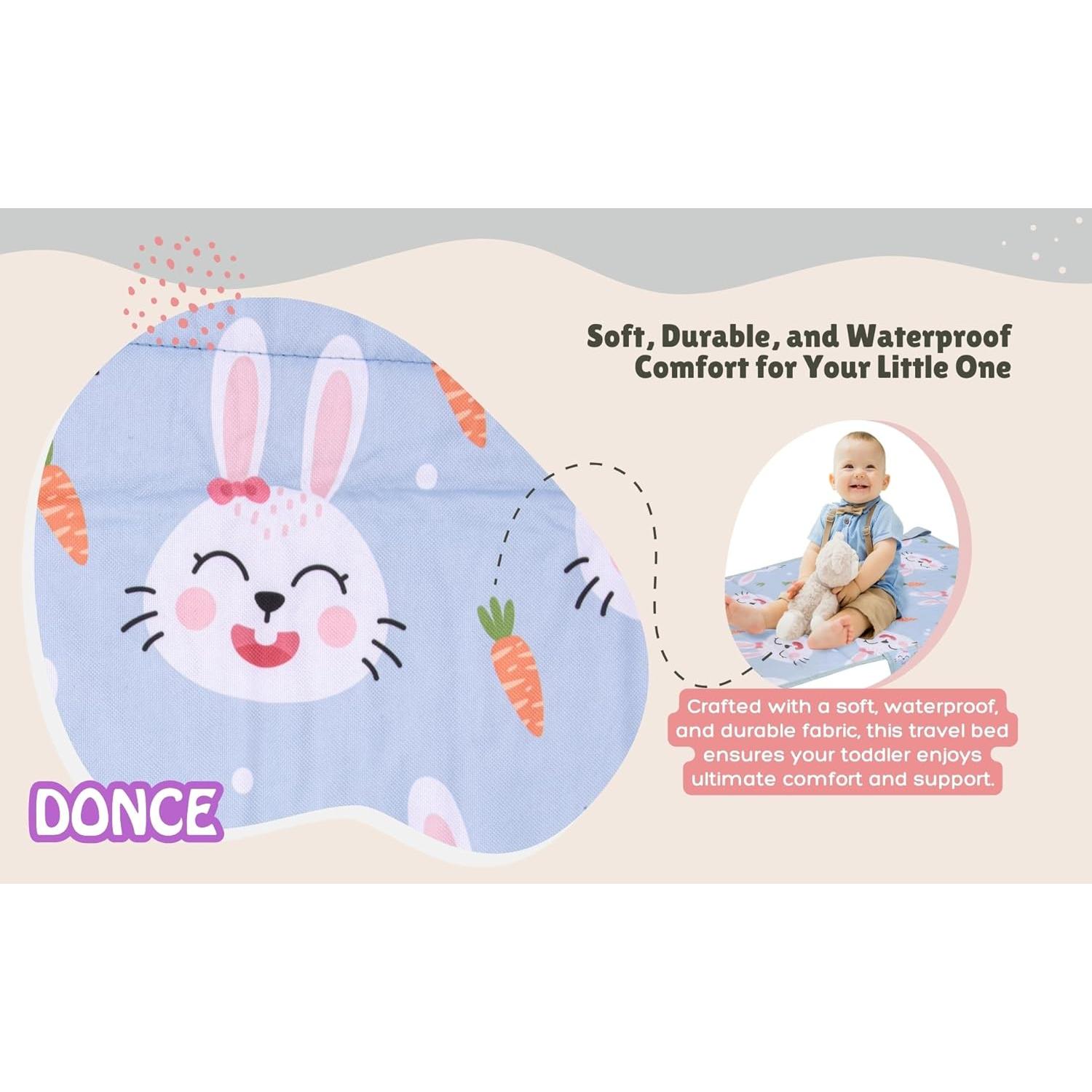 Cama de Viaje en Avión Donce para Niños Pequeños - Compacta y Antideslizante