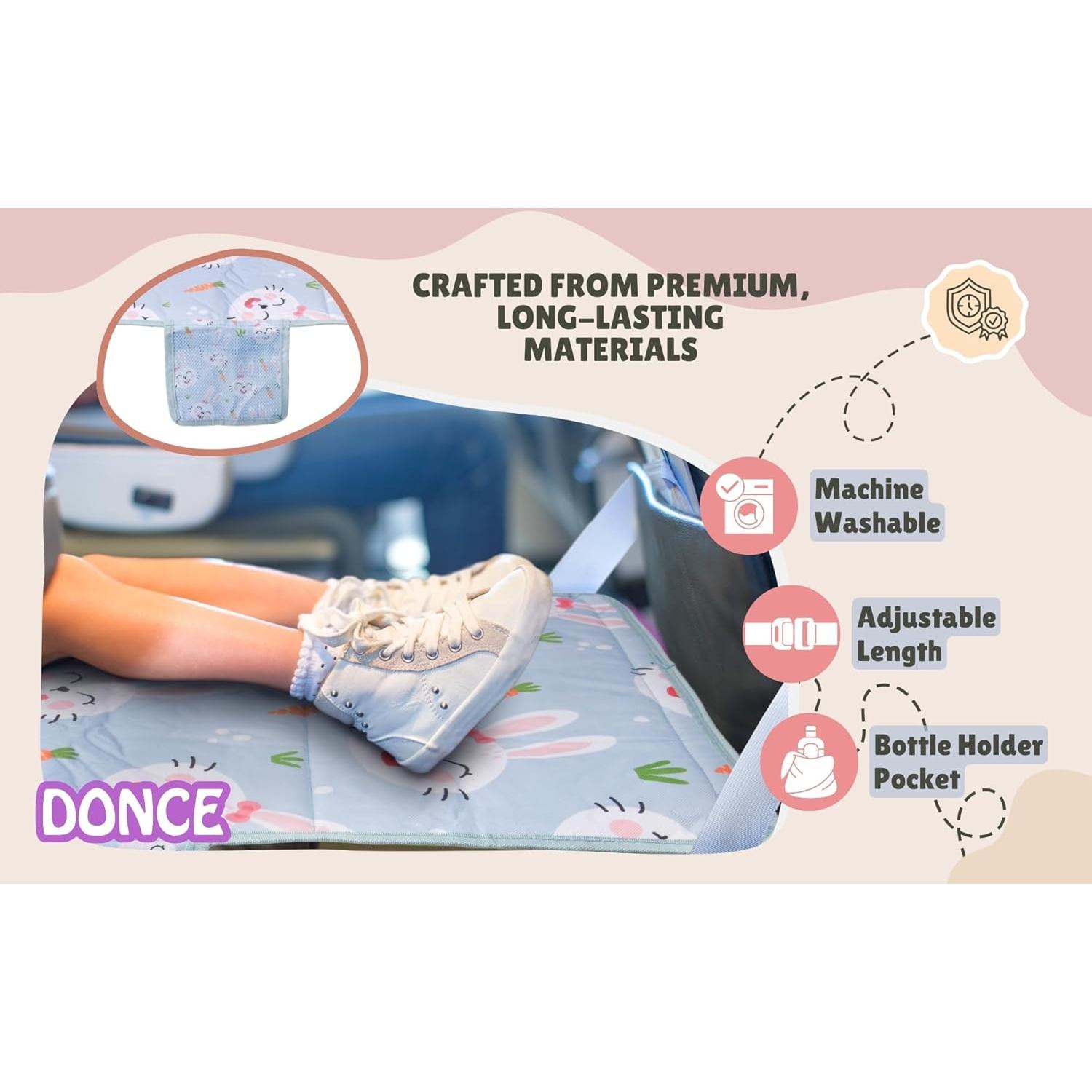 Cama de Viaje en Avión Donce para Niños Pequeños - Compacta y Antideslizante