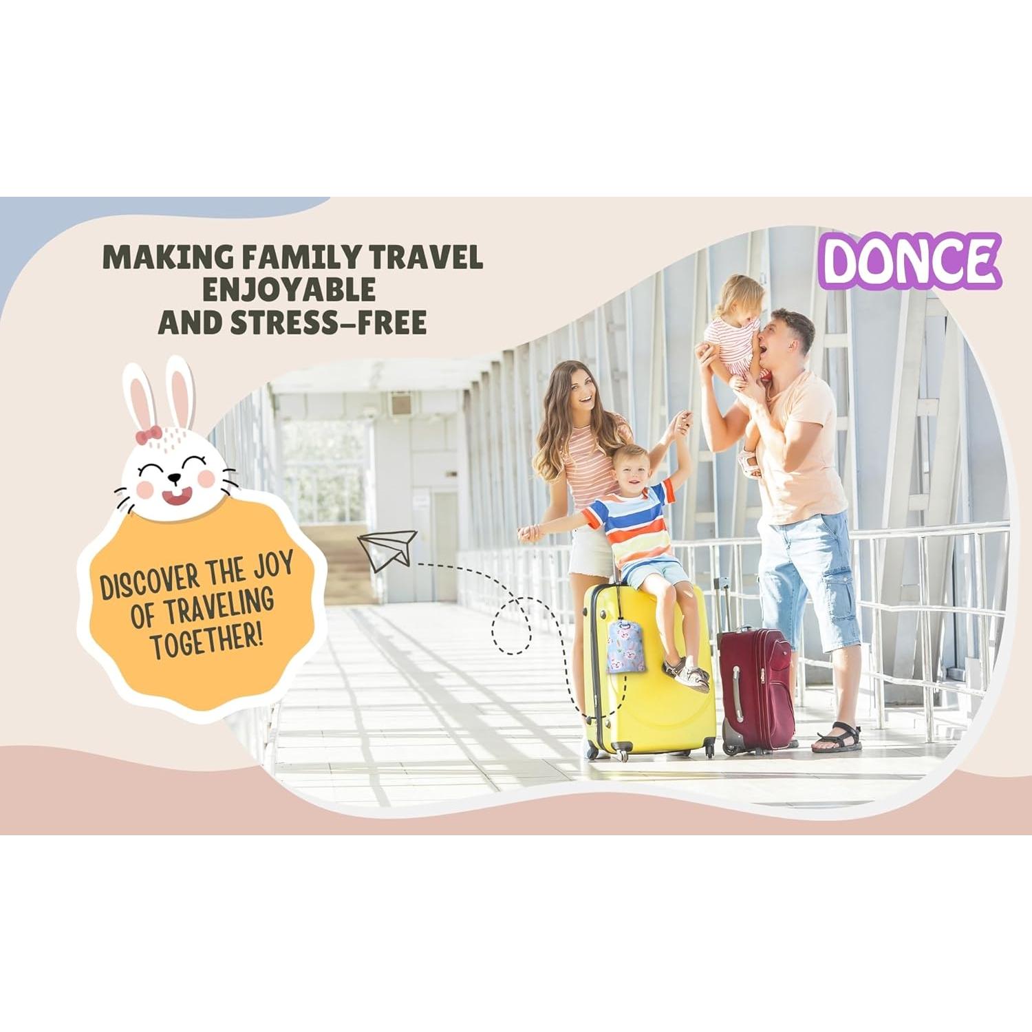 Cama de Viaje en Avión Donce para Niños Pequeños - Compacta y Antideslizante