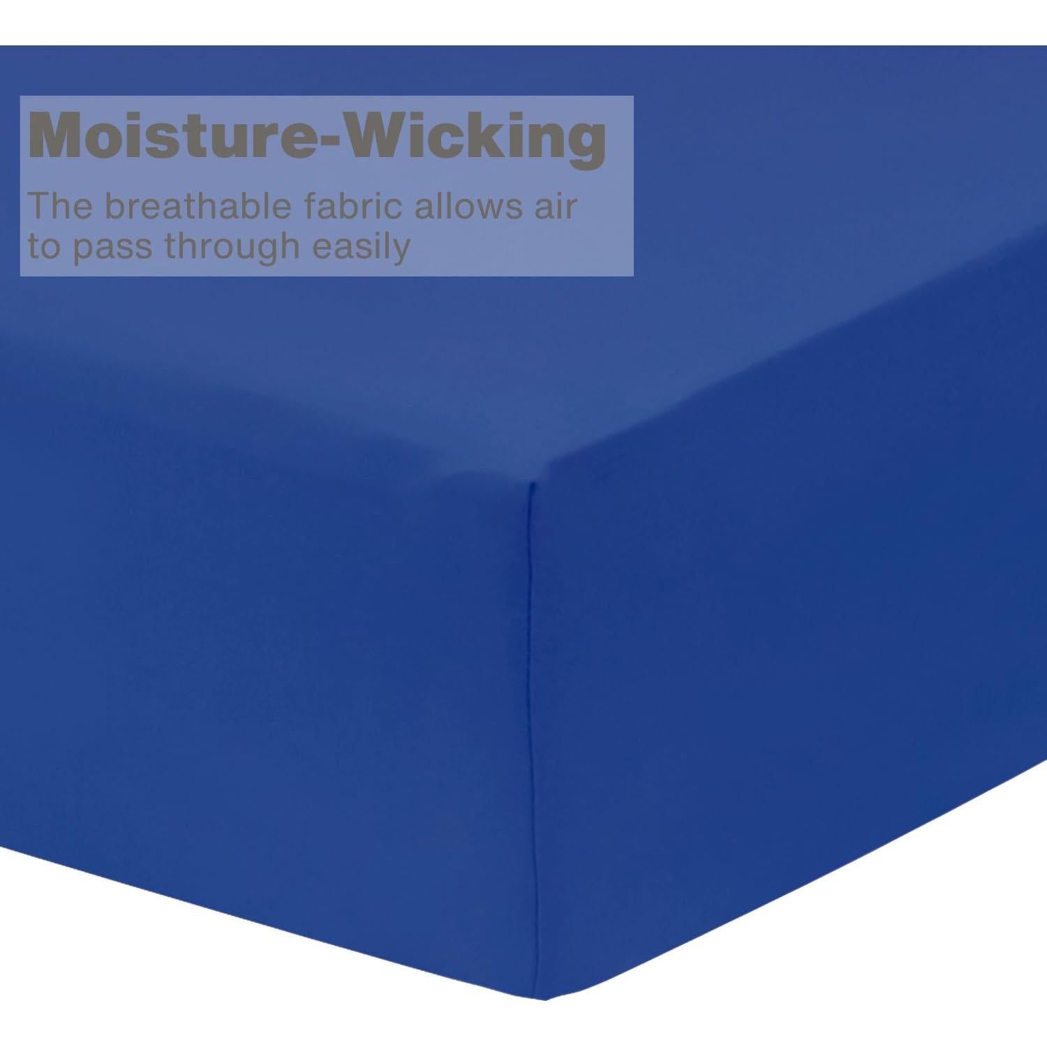 Juego de 2 Sábanas Ajustables Everyday Kids - Microfibra Azul