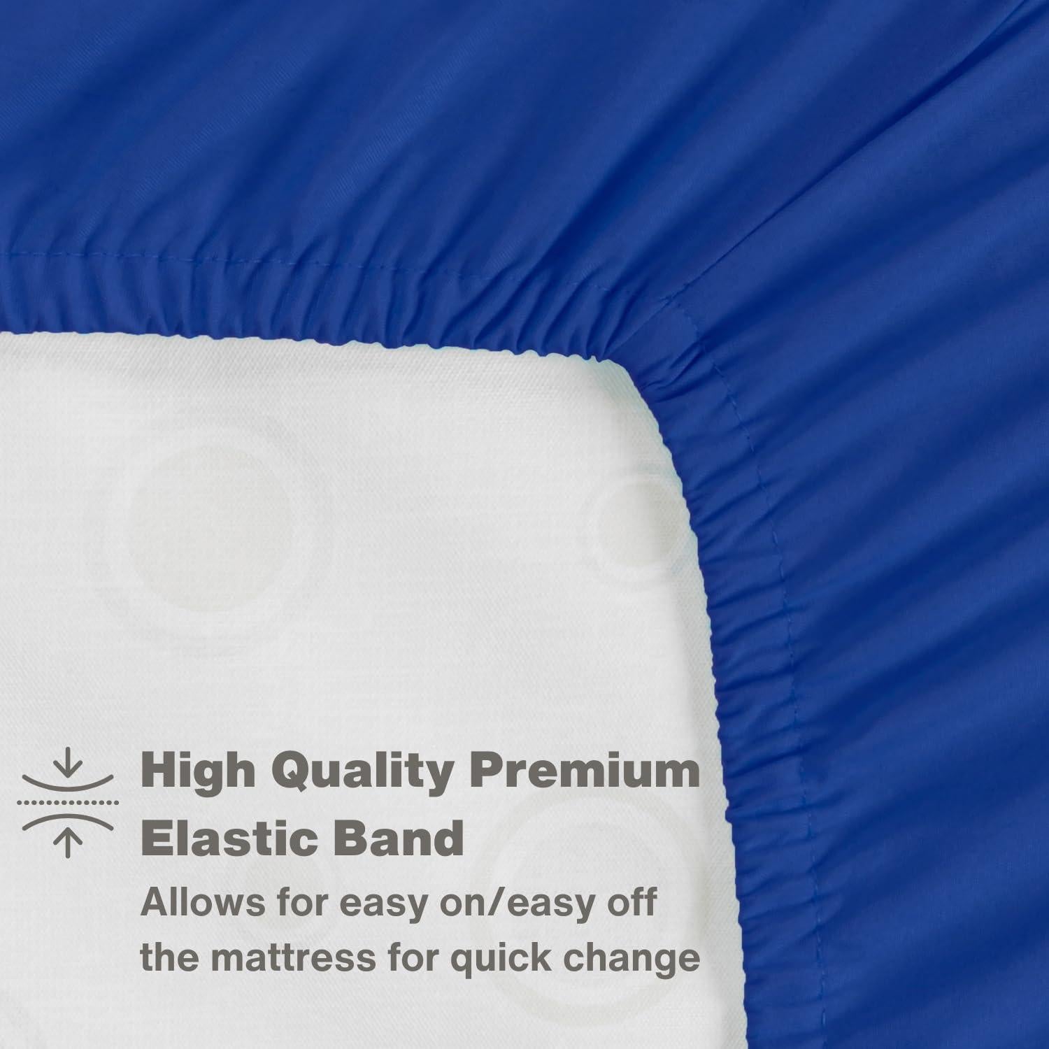 Juego de 2 Sábanas Ajustables Everyday Kids - Microfibra Azul