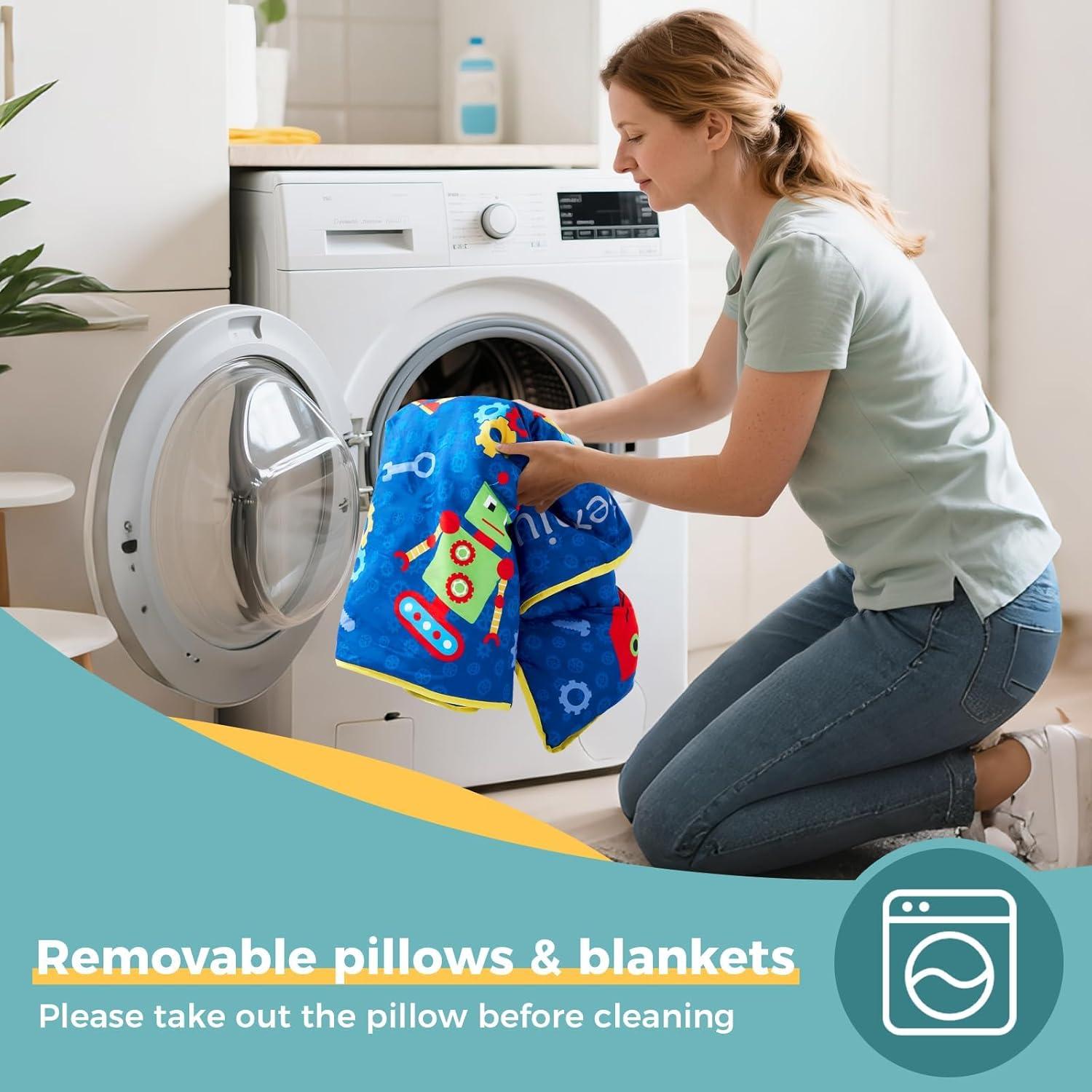 Colchoneta para Siesta Fexnium con Almohada y Manta 135x53cm