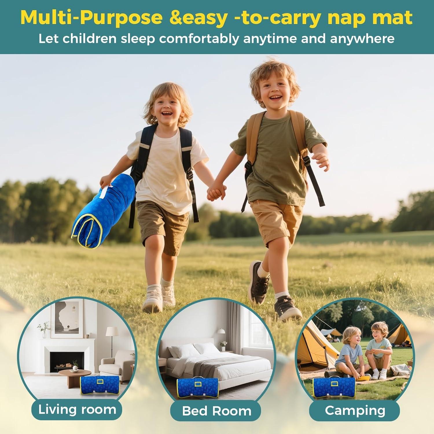 Colchoneta para Siesta Fexnium con Almohada y Manta 135x53cm