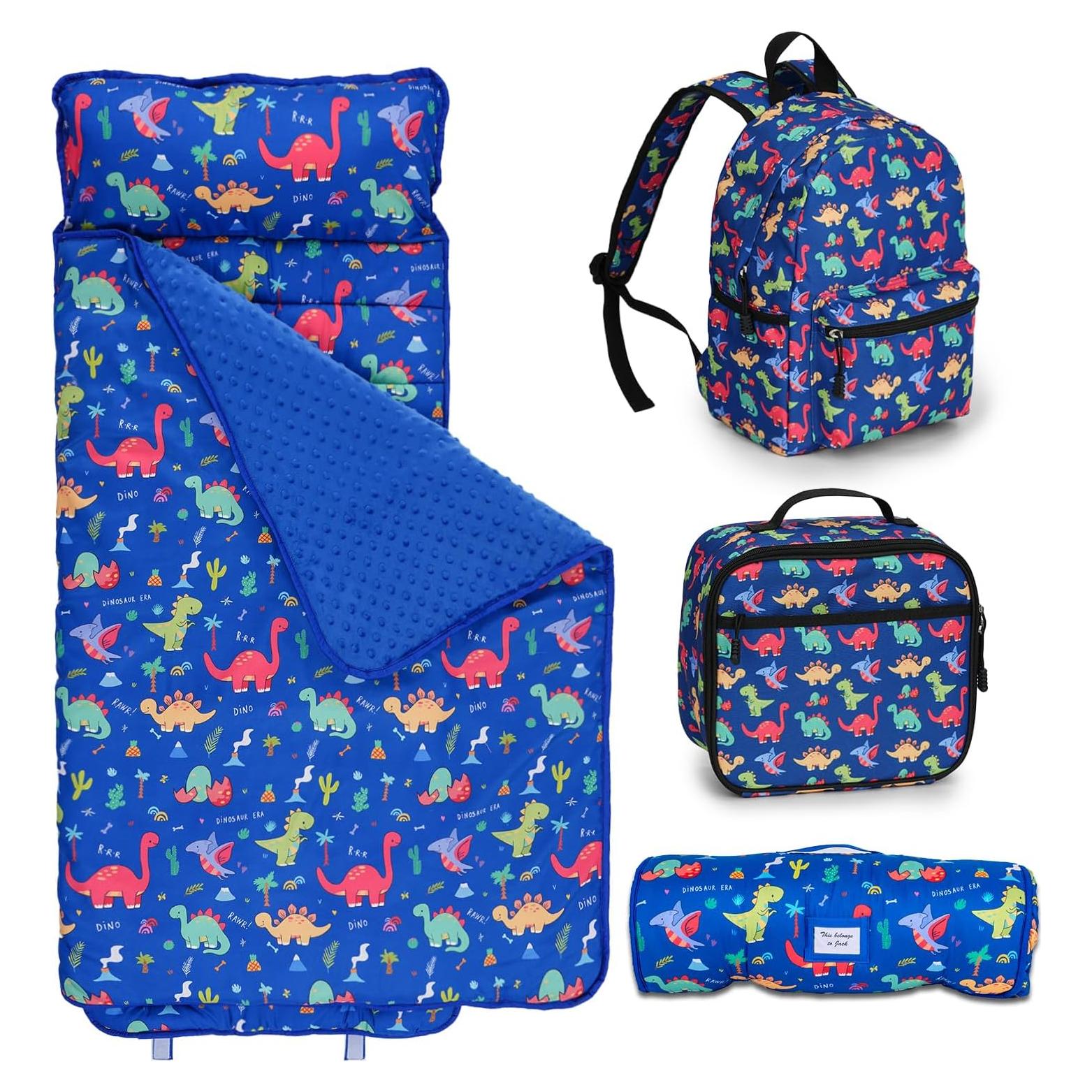 Colchoneta para Siesta Niños Kulahlik Dinosaurio 104x84 cm