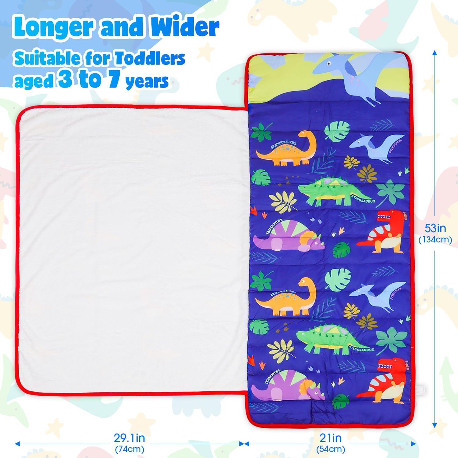 Esteras para Niños TANOSHII 134.6x53.3 cm con Almohada y Manta