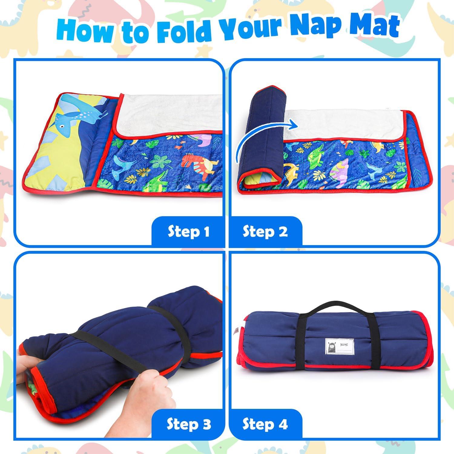 Esteras para Niños TANOSHII 134.6x53.3 cm con Almohada y Manta