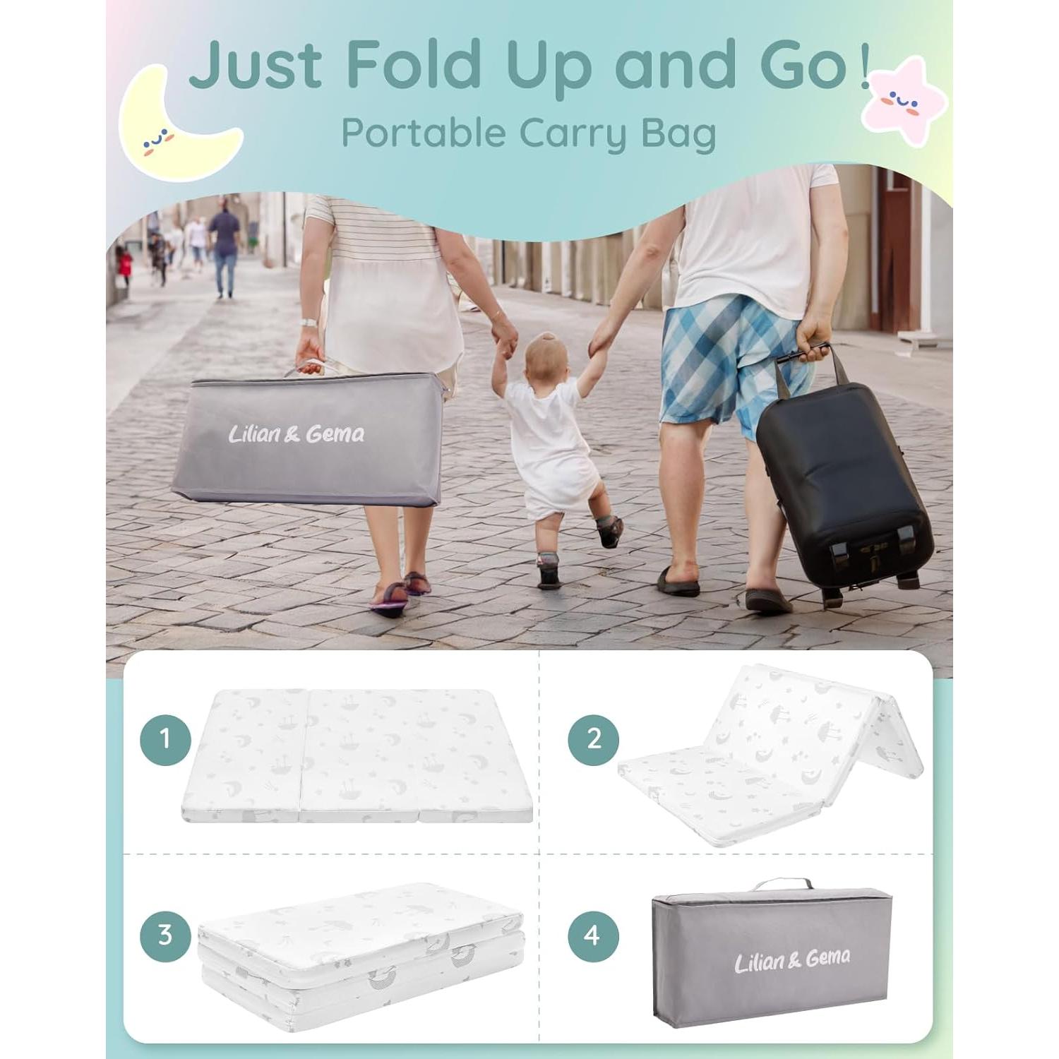 Colchón Pack and Play Lilian&Gema 96.5x66cm Espuma Premium