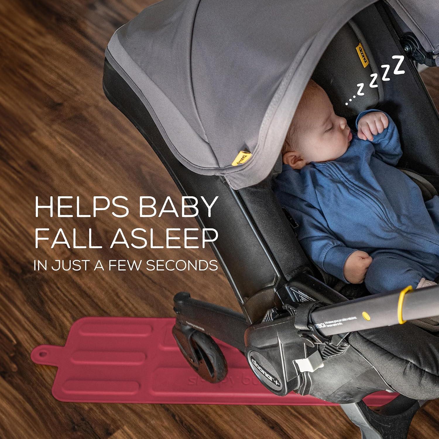 Colchoneta Mecedora para Cochecito SleepyBump - Burdeos