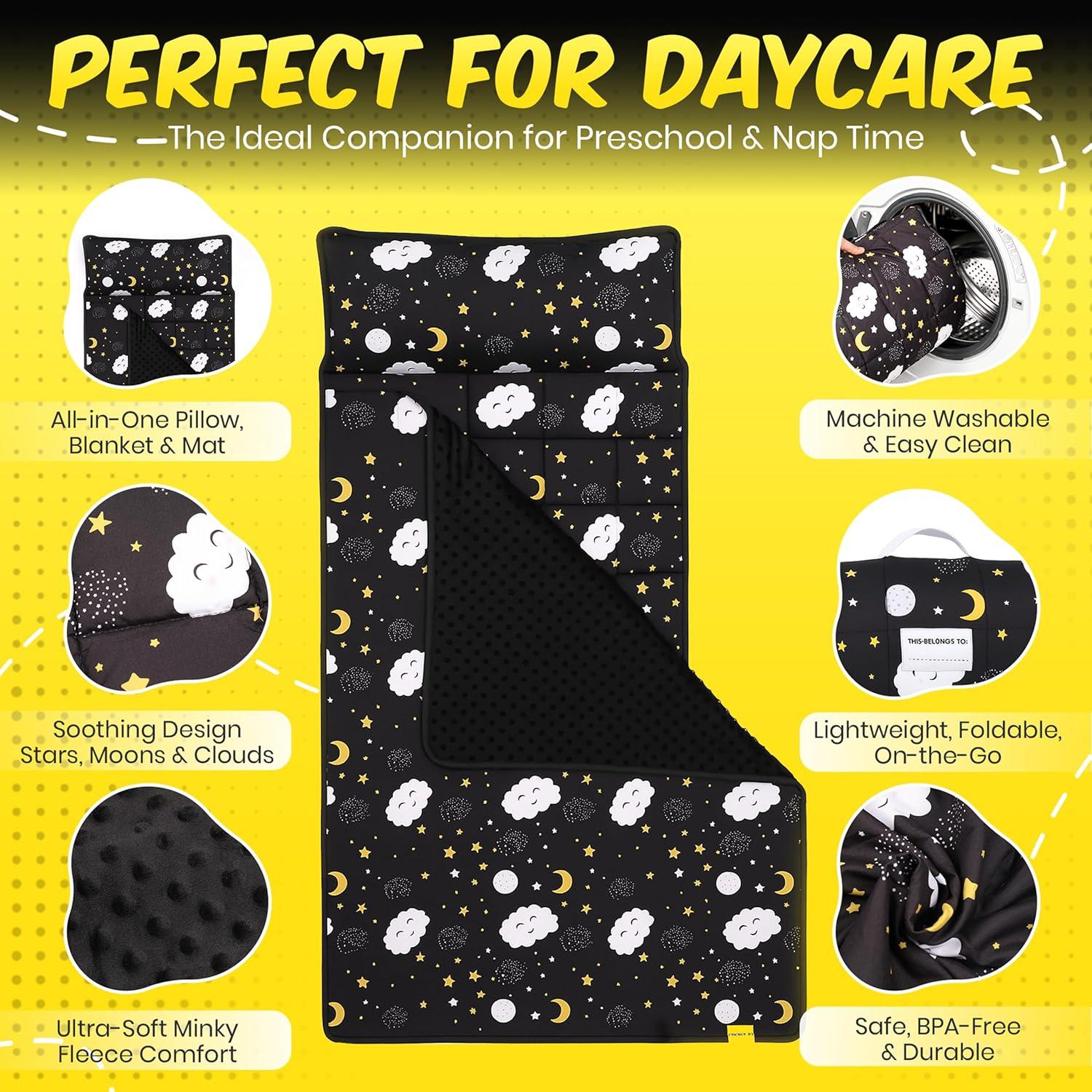 Colchoneta para Niños PRISTIVIO Enrollable con Almohada y Manta