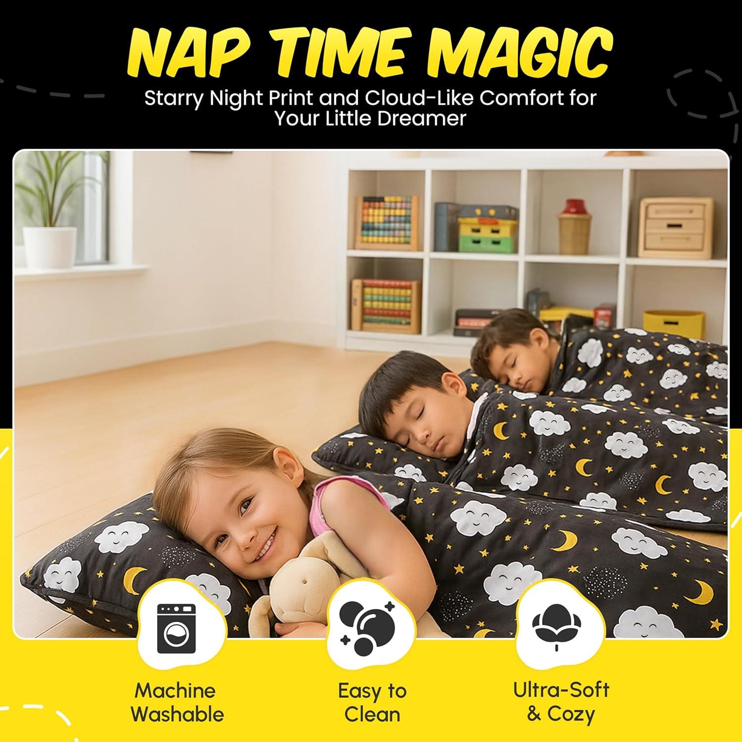 Colchoneta para Niños PRISTIVIO Enrollable con Almohada y Manta