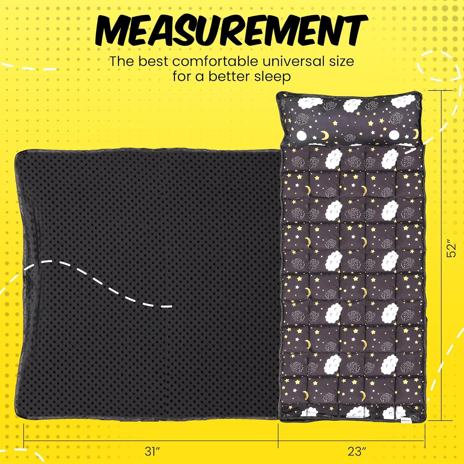 Colchoneta para Niños PRISTIVIO Enrollable con Almohada y Manta