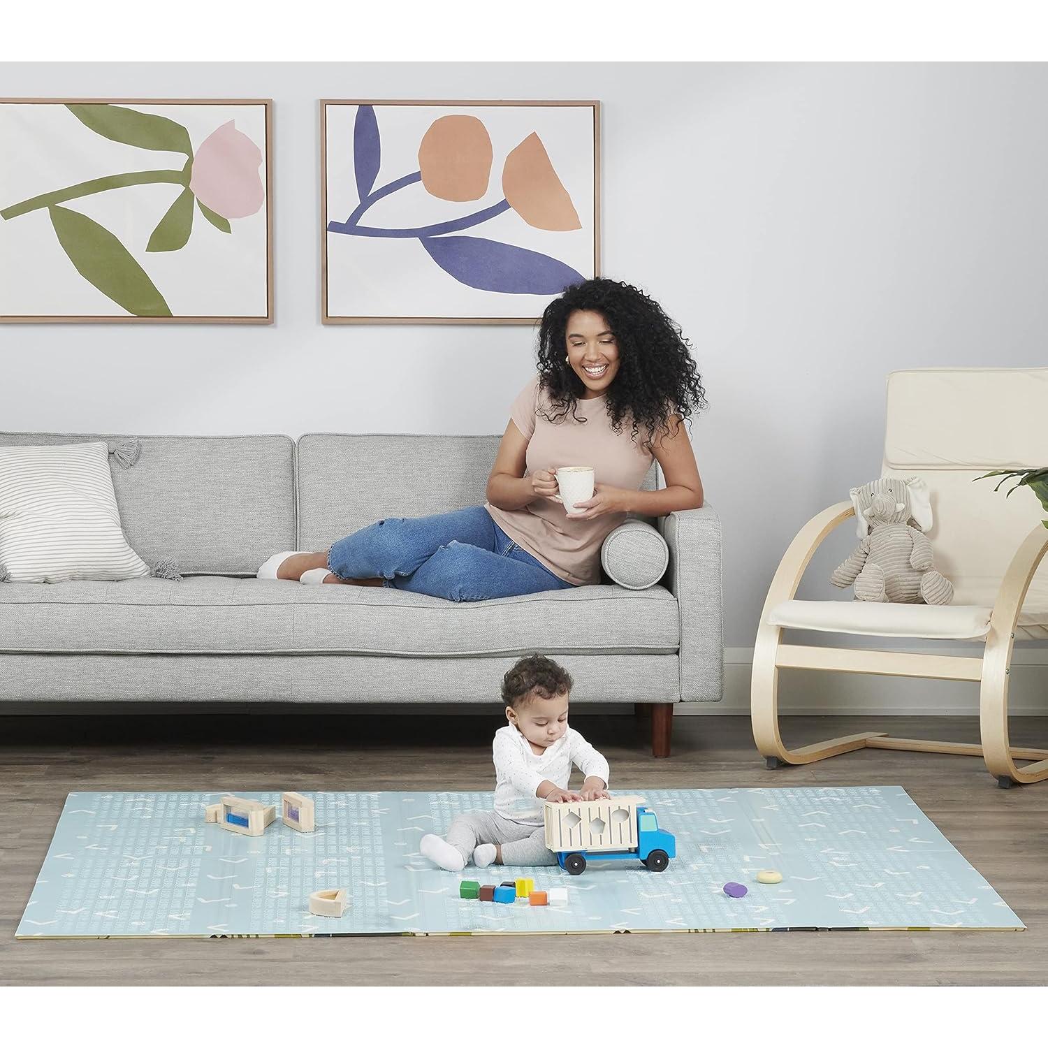 Tapete de Juego Plegable My Play Mat Azul Extra Grande 196x180cm