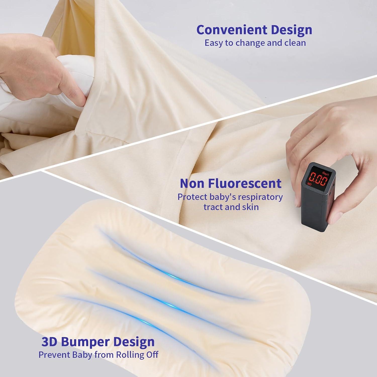 Alfombra de Juego para Bebés Vicorise 100% Algodón 75x45 cm