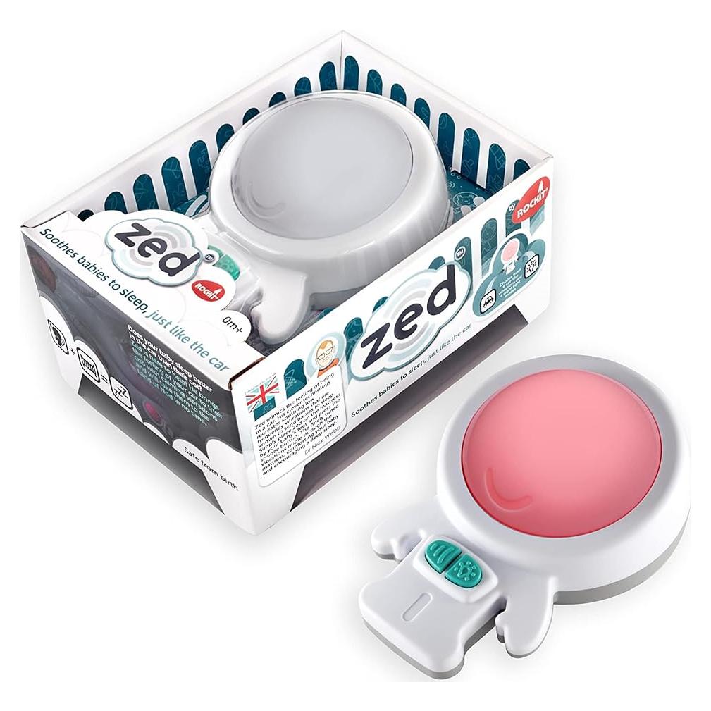 Zed by Rockit - Baby Sleep Aid Helps Your Baby Sleep, 6 Vibration Modes and Calming Red Light, Place on Any Mattress, Suitable for Cribs, Moses Baskets, Cots and Beds from Newborn