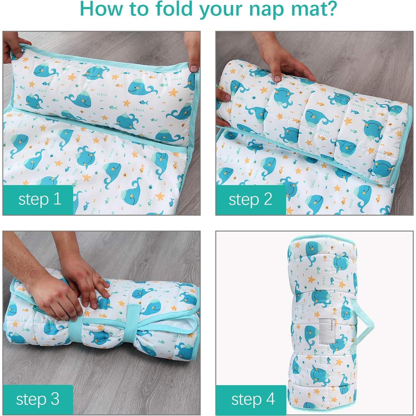 Colchoneta para Siesta Niños Biloban 127x53 cm con Almohada