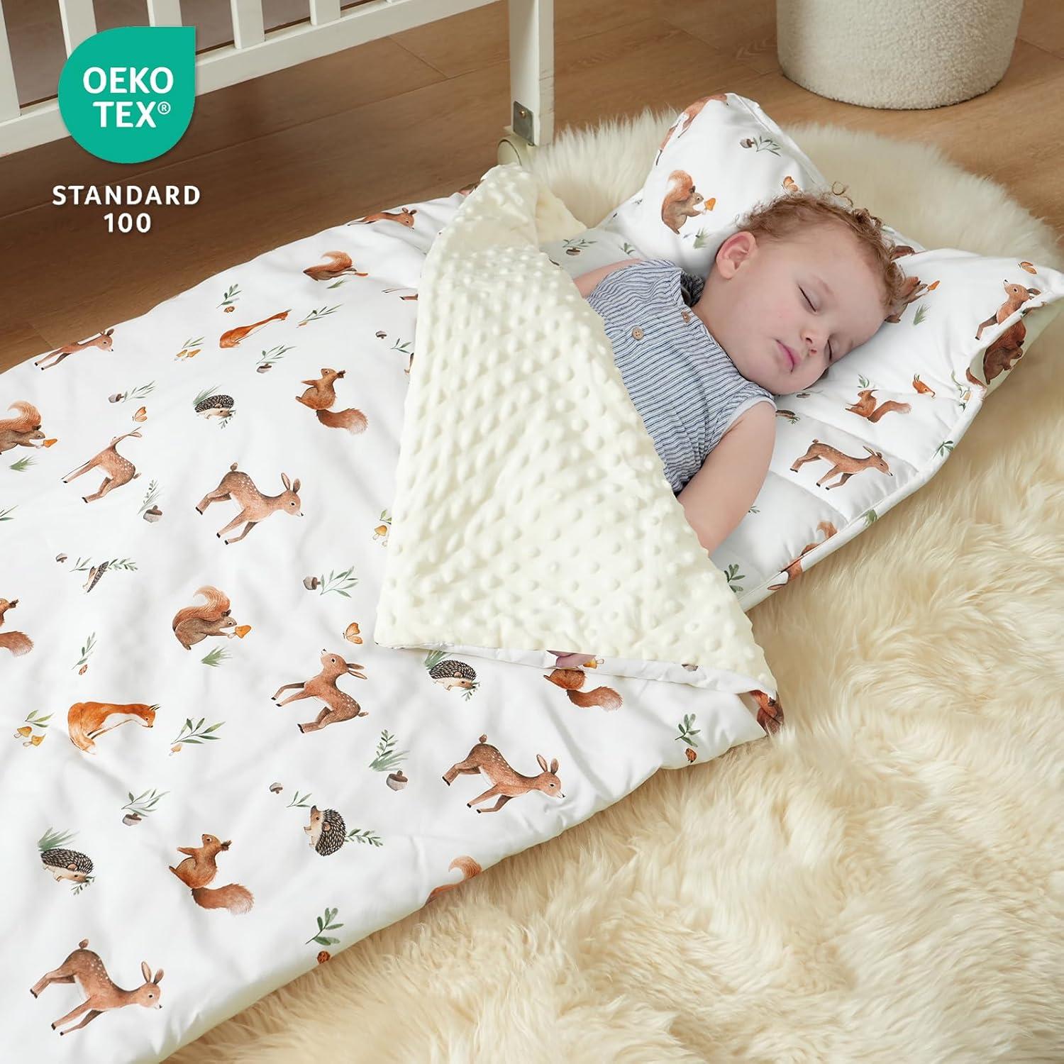 Manta de Siesta para Niños David 127x51cm Animales del Bosque