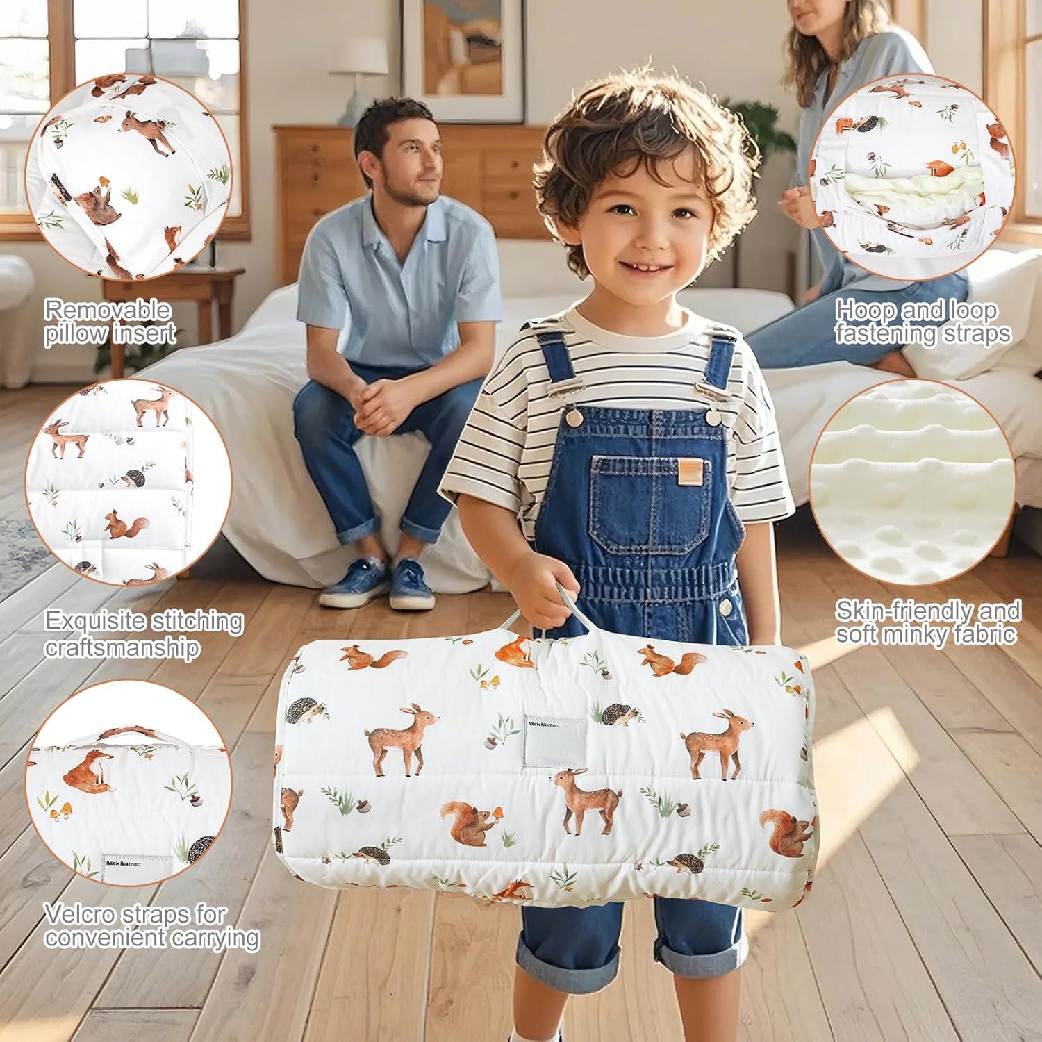 Manta de Siesta para Niños David 127x51cm Animales del Bosque