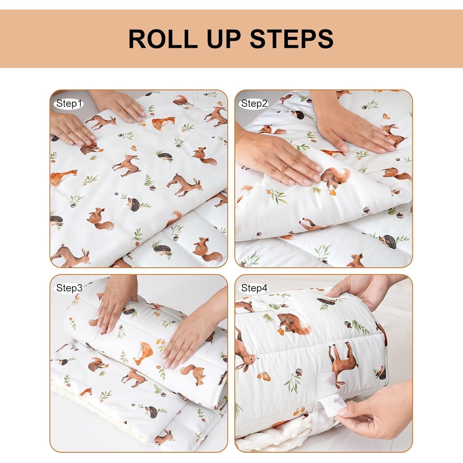 Manta de Siesta para Niños David 127x51cm Animales del Bosque