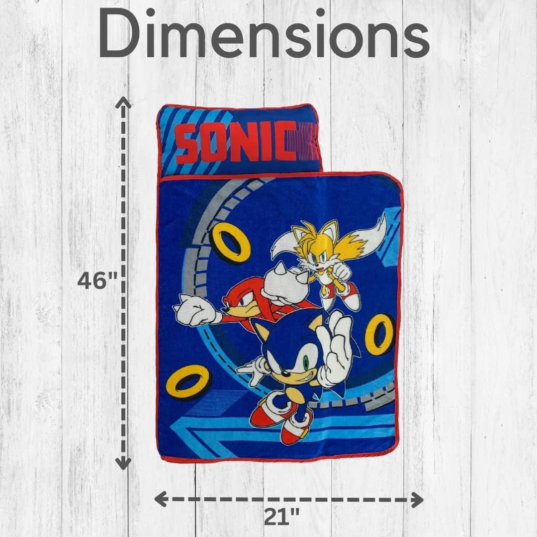 Tapete de Siesta Sonic Franco 60x114 cm con Almohada y Manta