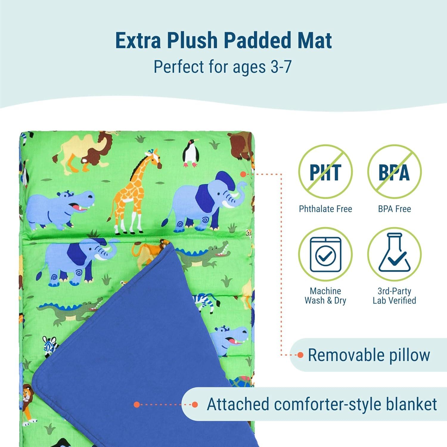 Manta de Siesta Wildkin para Niños - Animales Salvajes 127x51cm