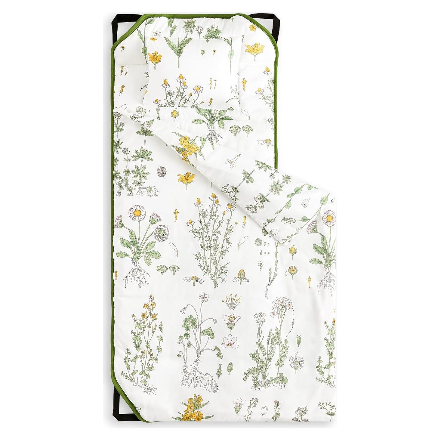 Esterilla de Siesta Despertar en Nube - Microfibra Floral para Niños