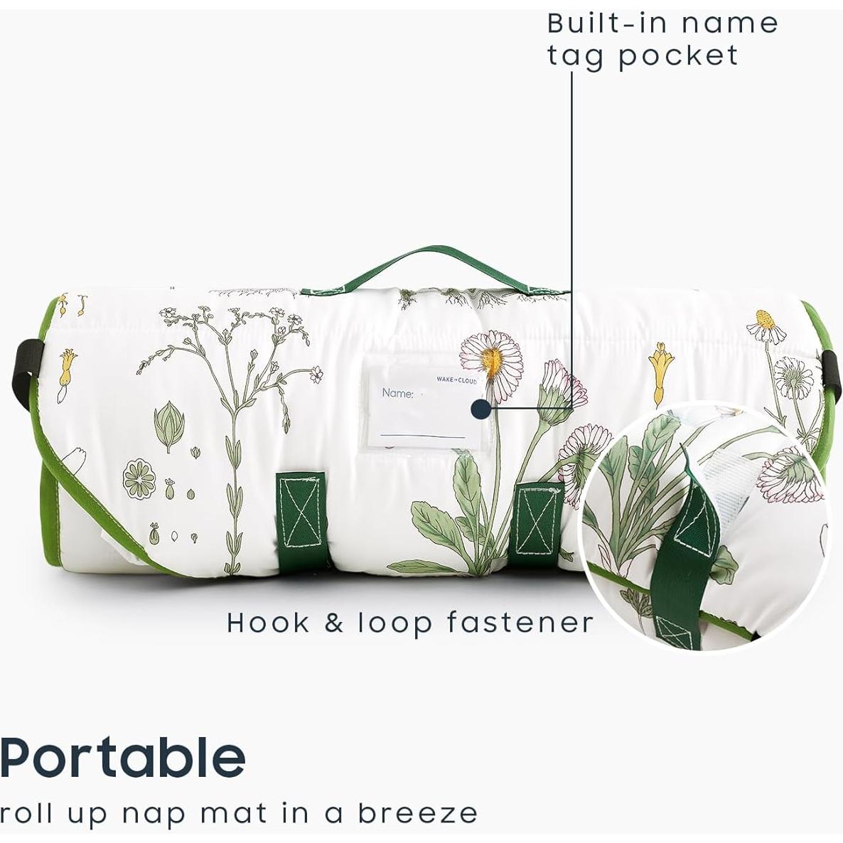 Esterilla de Siesta Despertar en Nube - Microfibra Floral para Niños