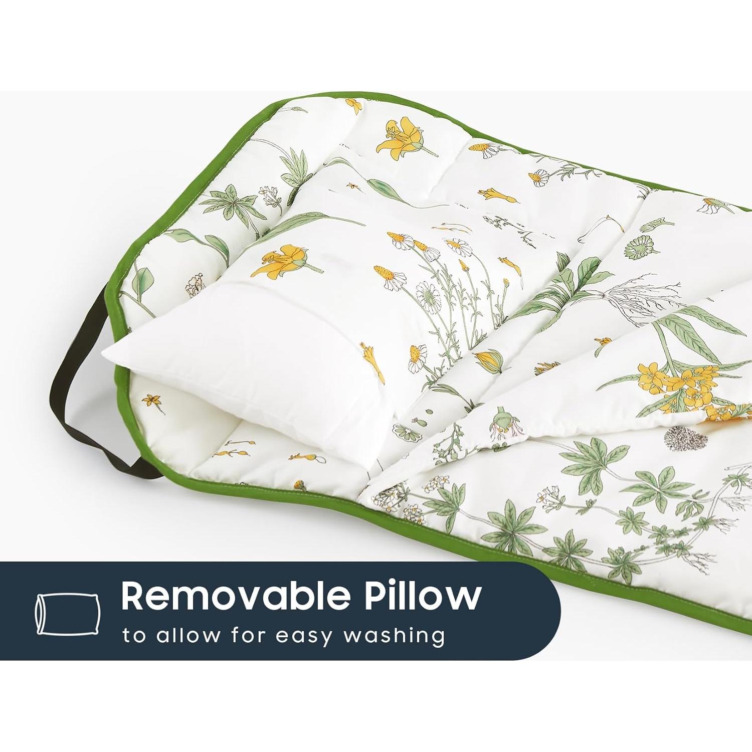 Esterilla de Siesta Despertar en Nube - Microfibra Floral para Niños