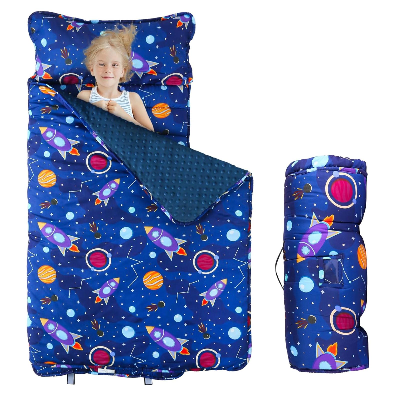 Colchoneta para Siesta Niños Orrhomi SD001 Azul Cohete
