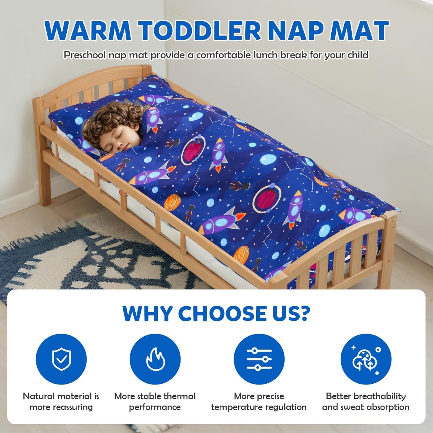 Colchoneta para Siesta Niños Orrhomi SD001 Azul Cohete