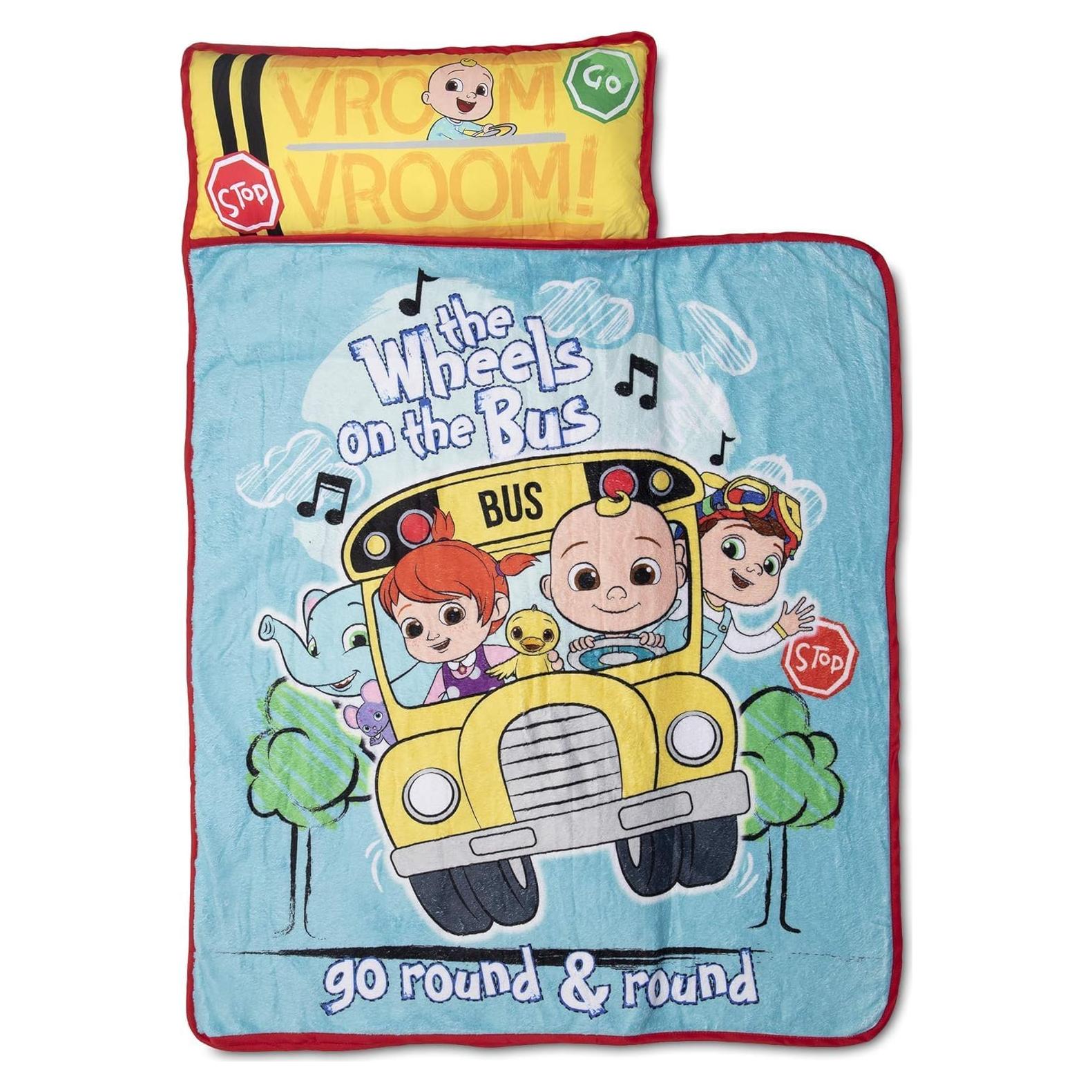 Colchoneta para Niños CoComelon con Almohada y Manta - 116.84x53.34 cm