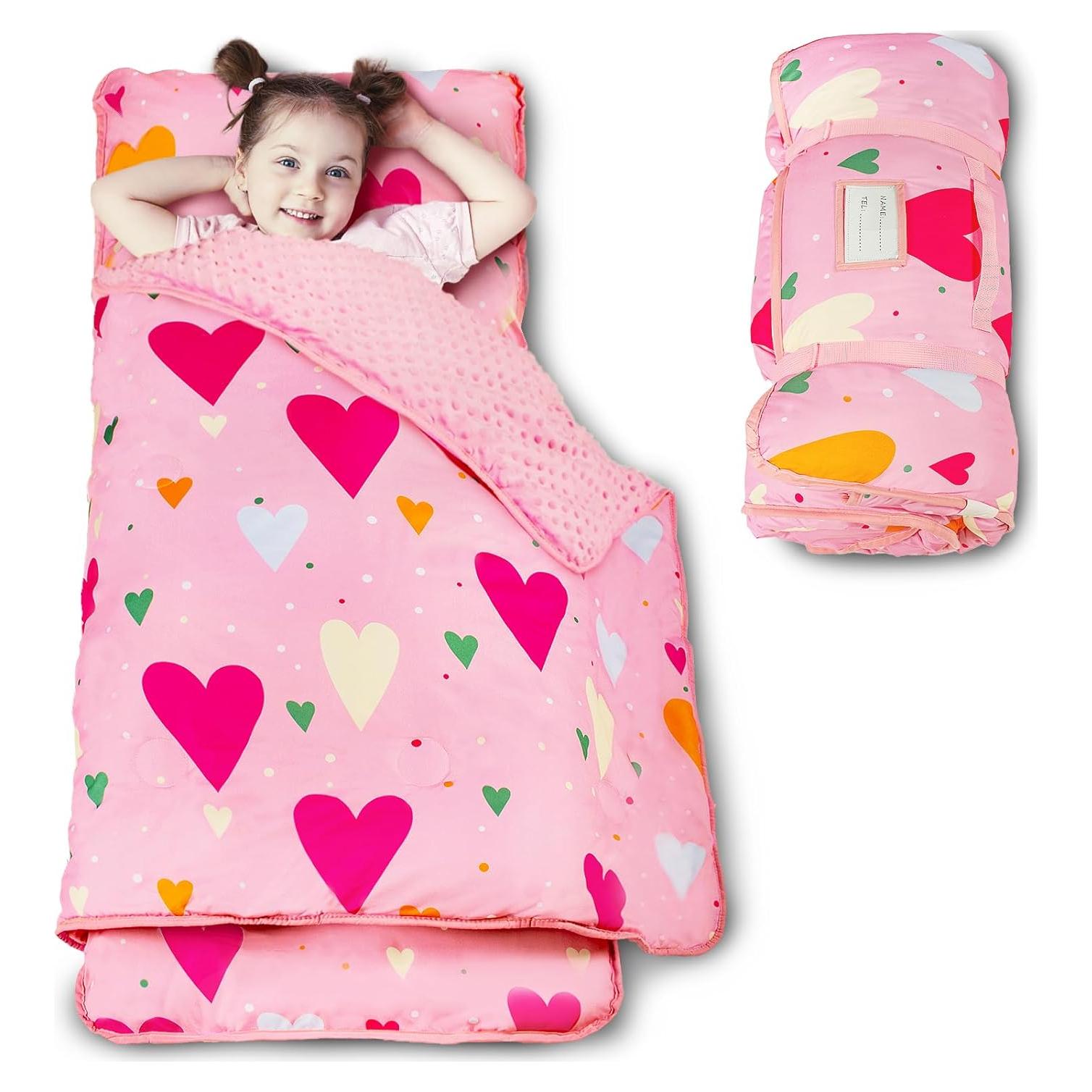 Alfombra de Siesta Beavtaens para Niños con Almohada y Manta 139.7x55.9cm
