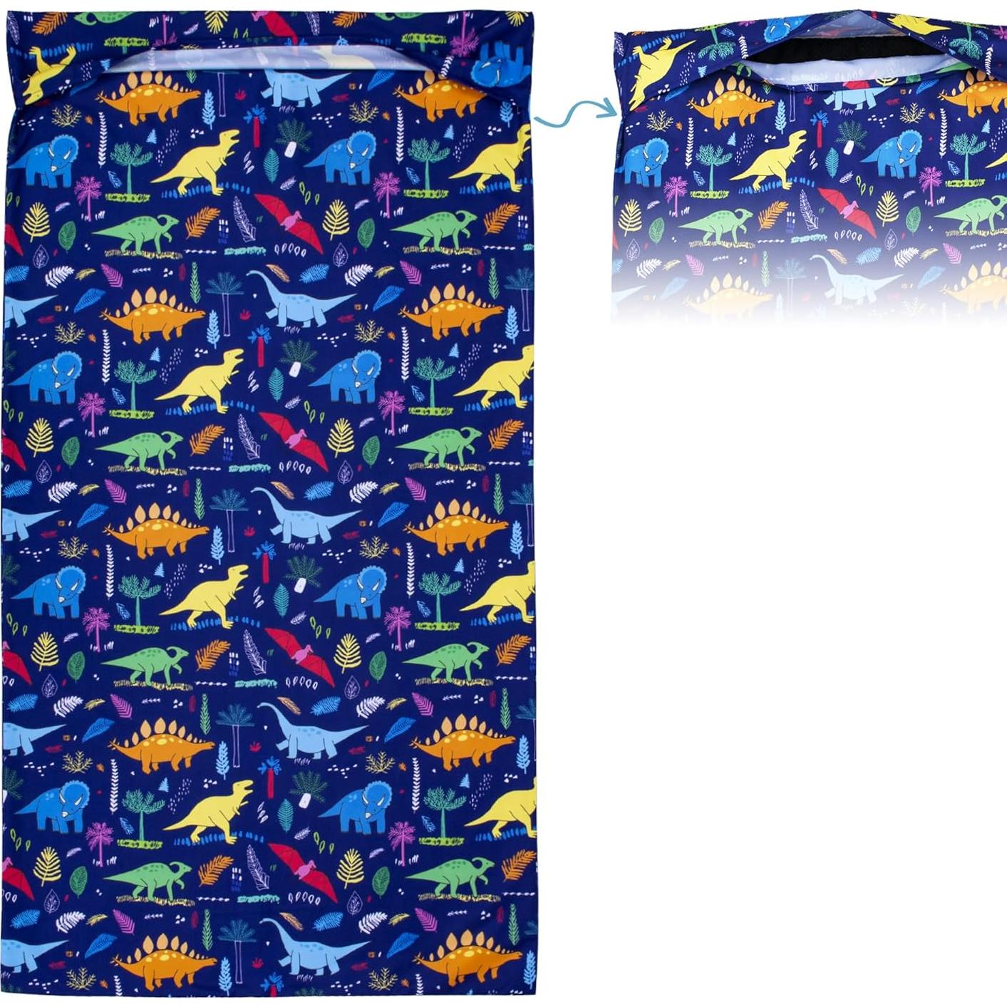 Funda de Esteras Suyfhdc para Niños 119x56 cm Dinosaurio