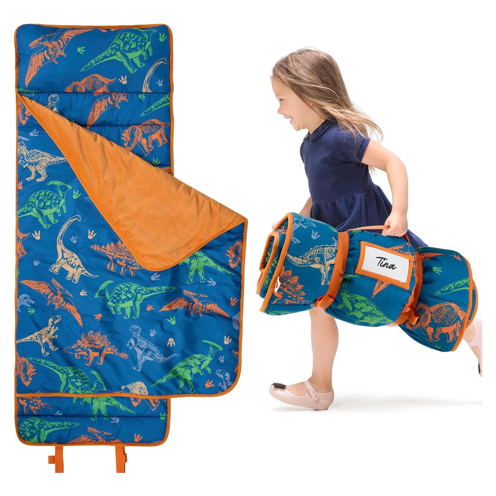 Manta de Siesta para Niños Deppon con Almohada y Diseño Dinosaurios