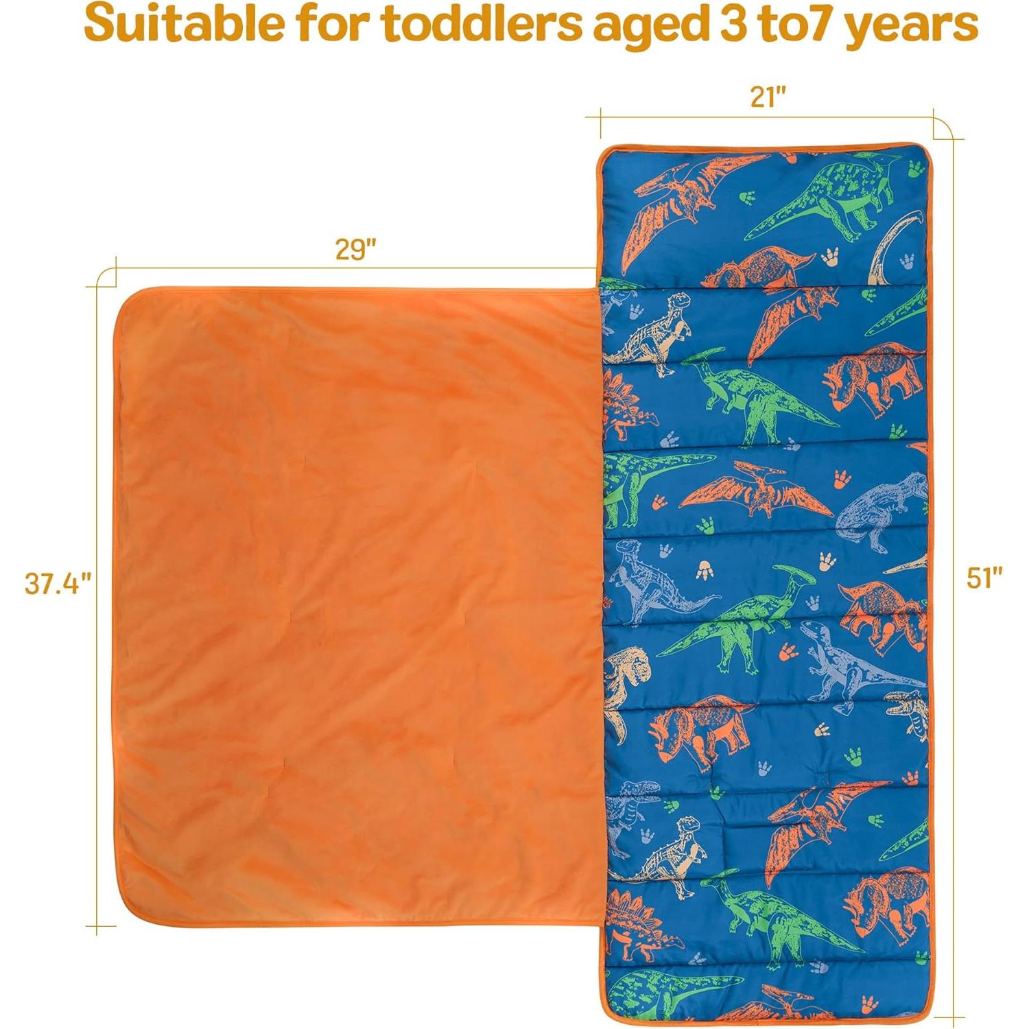 Manta de Siesta para Niños Deppon con Almohada y Diseño Dinosaurios