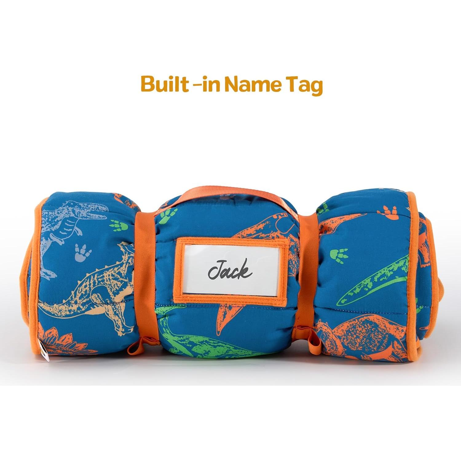 Manta de Siesta para Niños Deppon con Almohada y Diseño Dinosaurios