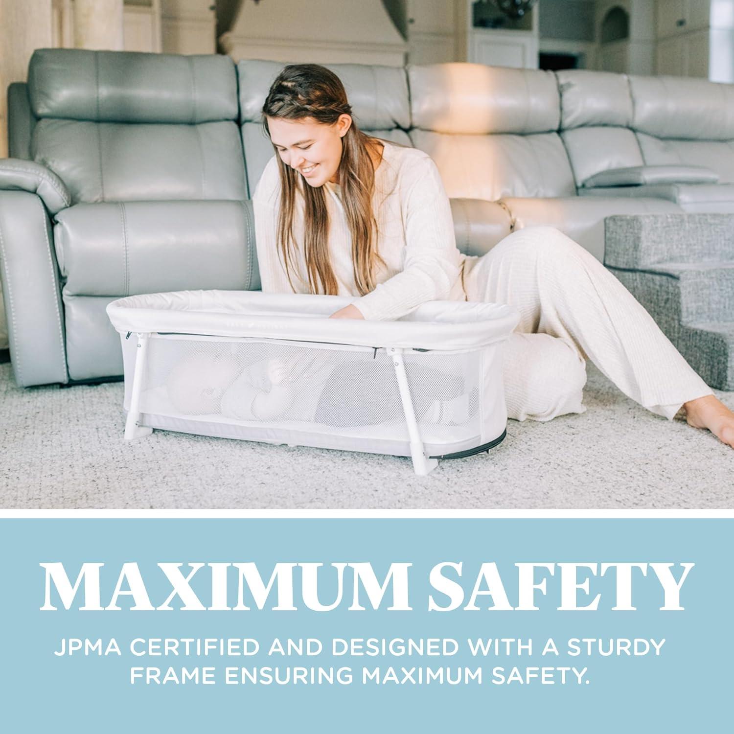 Cuna Portátil Snuggle Nest Baby Delight para Bebés 0-5 Meses