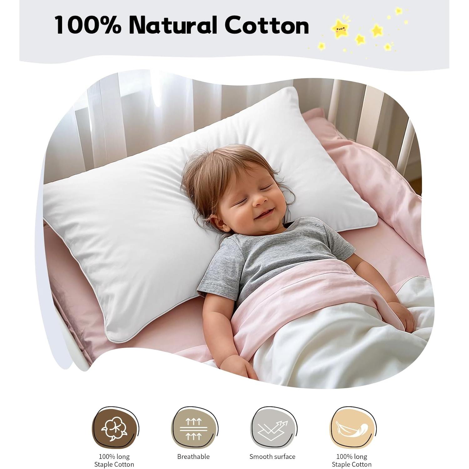 Funda de Almohada Algodón 100% Sueño Profundo 33x46 cm