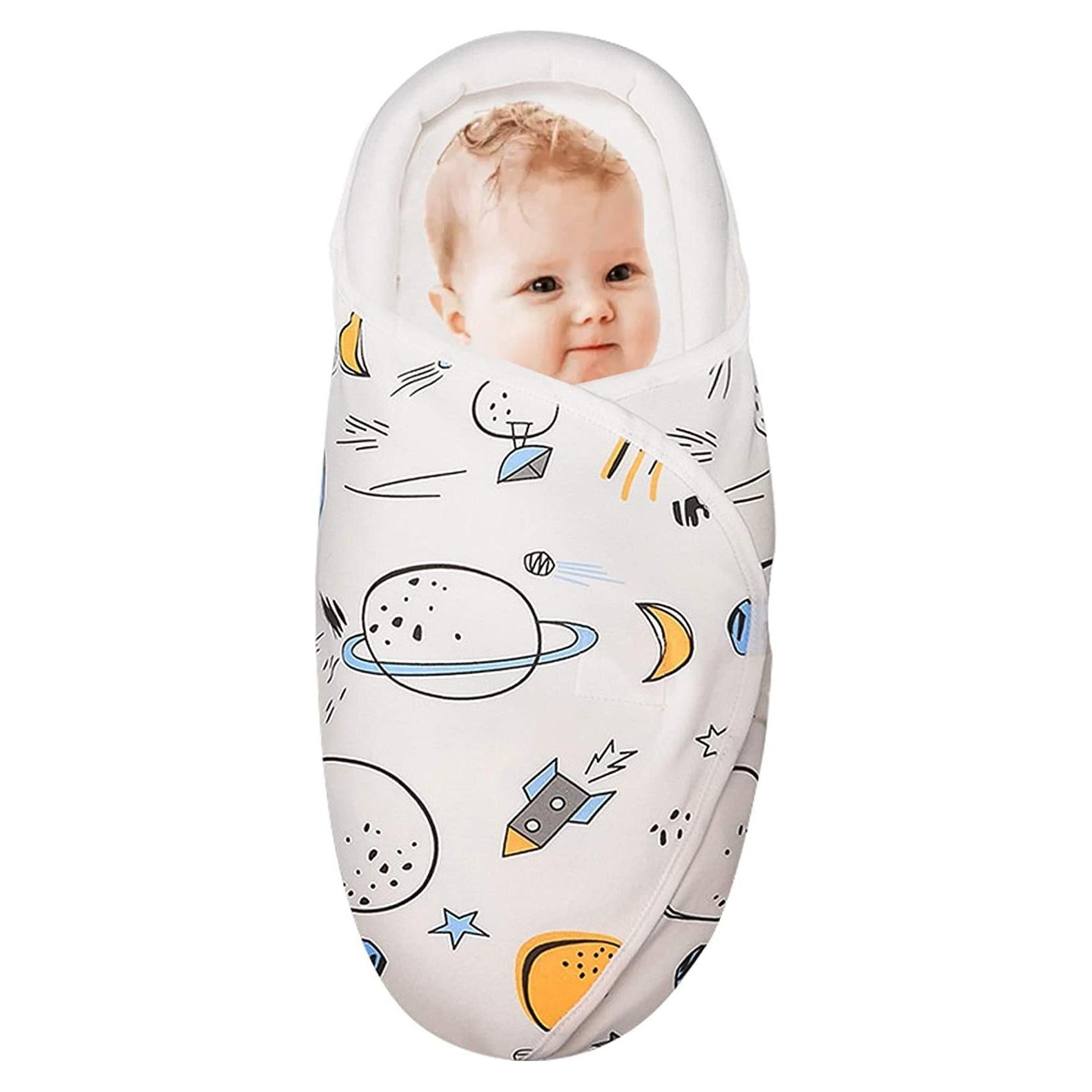 Manta de Envoltura para Bebés Knirose 100% Algodón 0-3 Meses