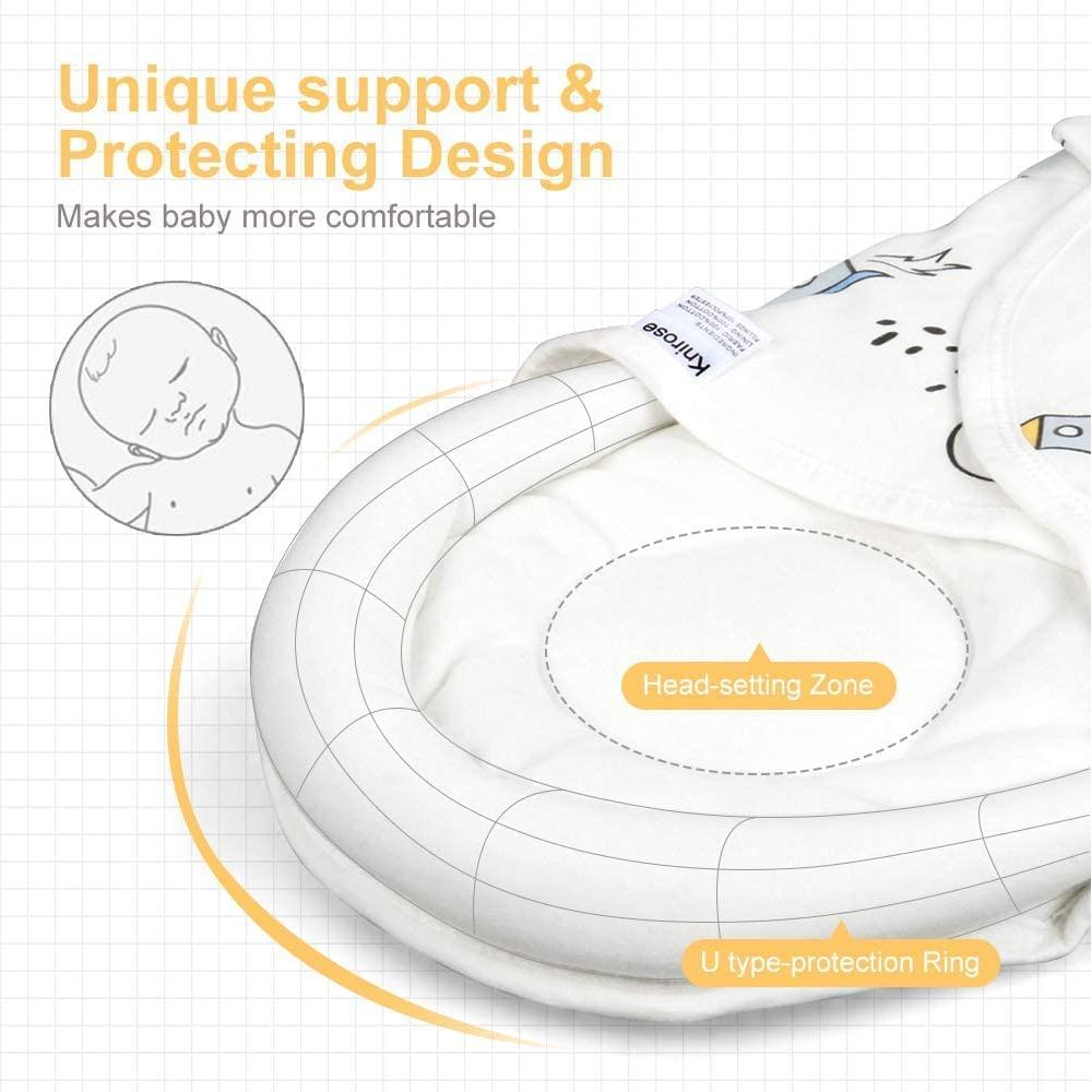 Manta de Envoltura para Bebés Knirose 100% Algodón 0-3 Meses