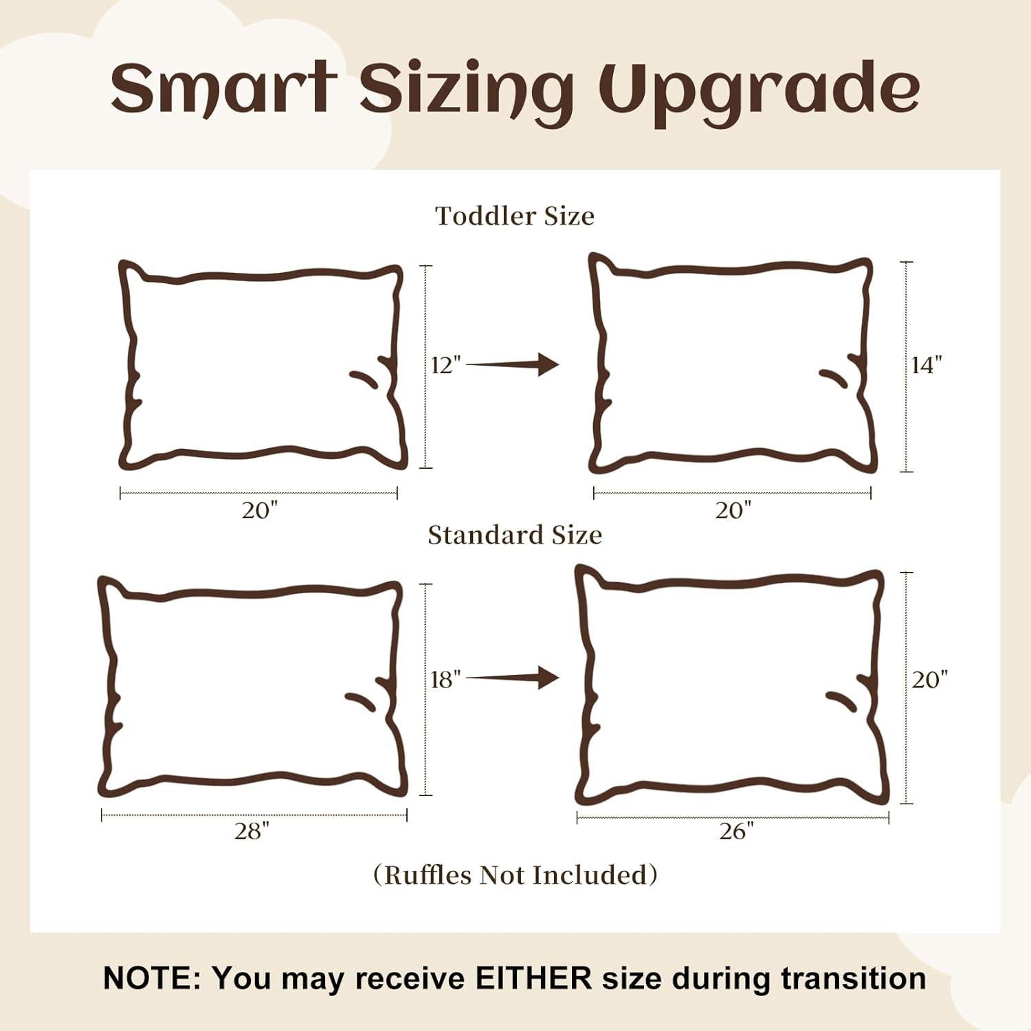 Funda de Almohada Estándar BuLuTu Algodón Muselina Floral Galsang