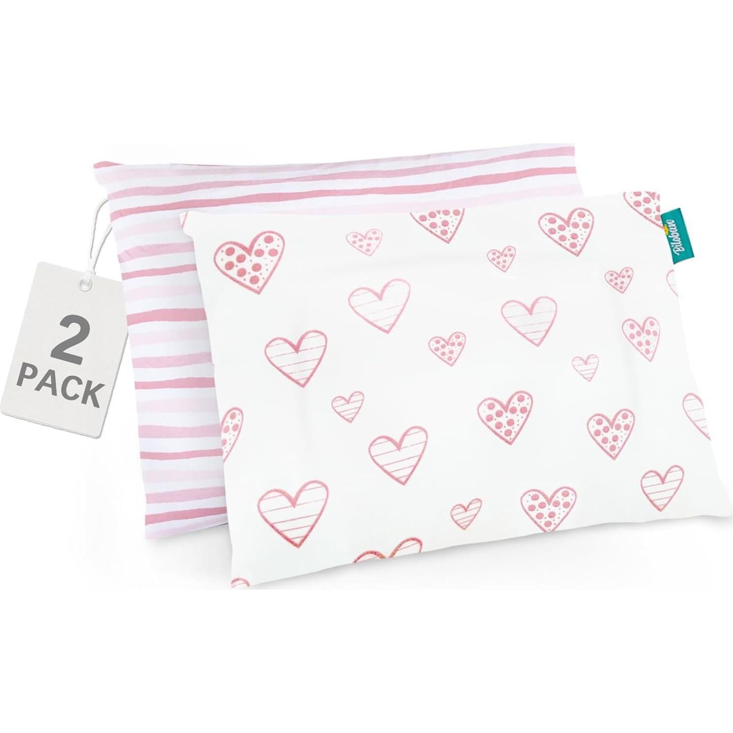 Funda de Almohada Biloban para Niños 100% Algodón 35.6x48.3 cm Rosa