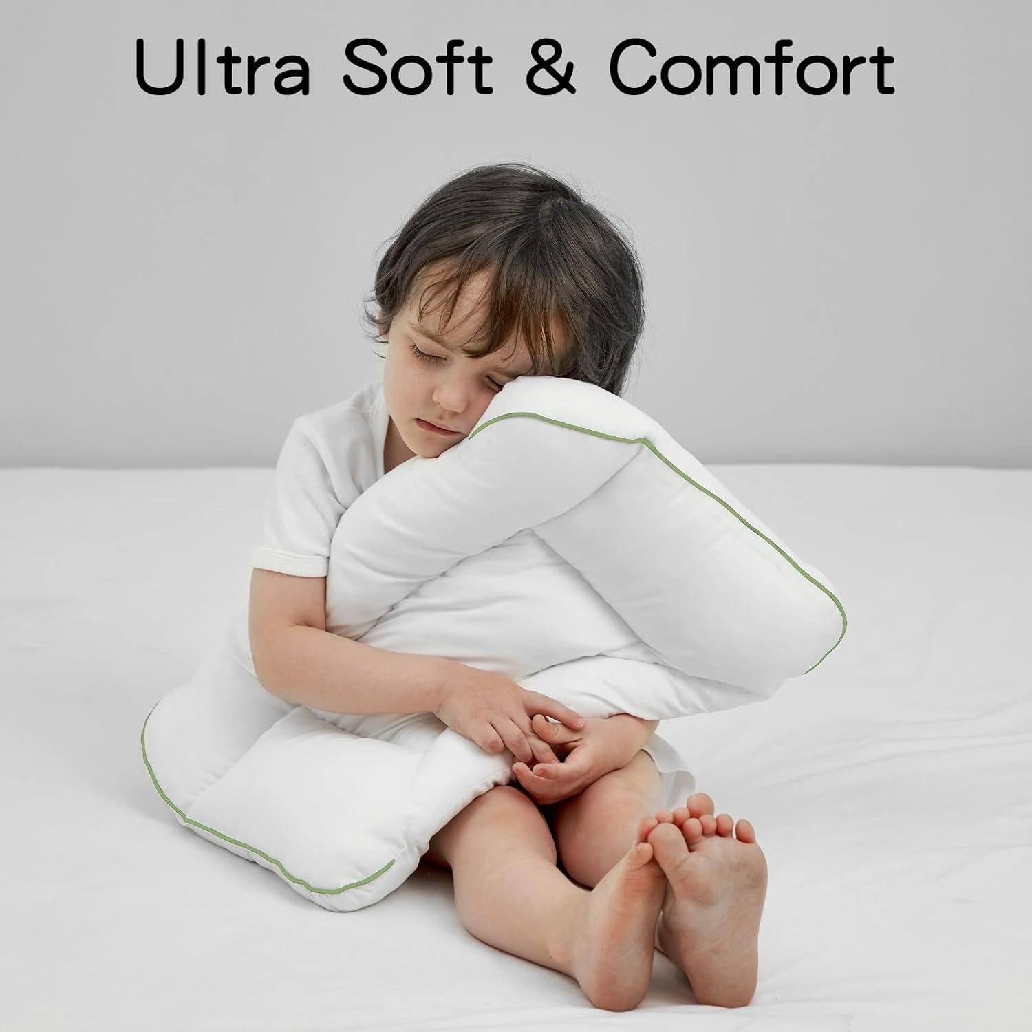 Almohada Ergonómica para Niños Reidio 50x32 cm Amarillo