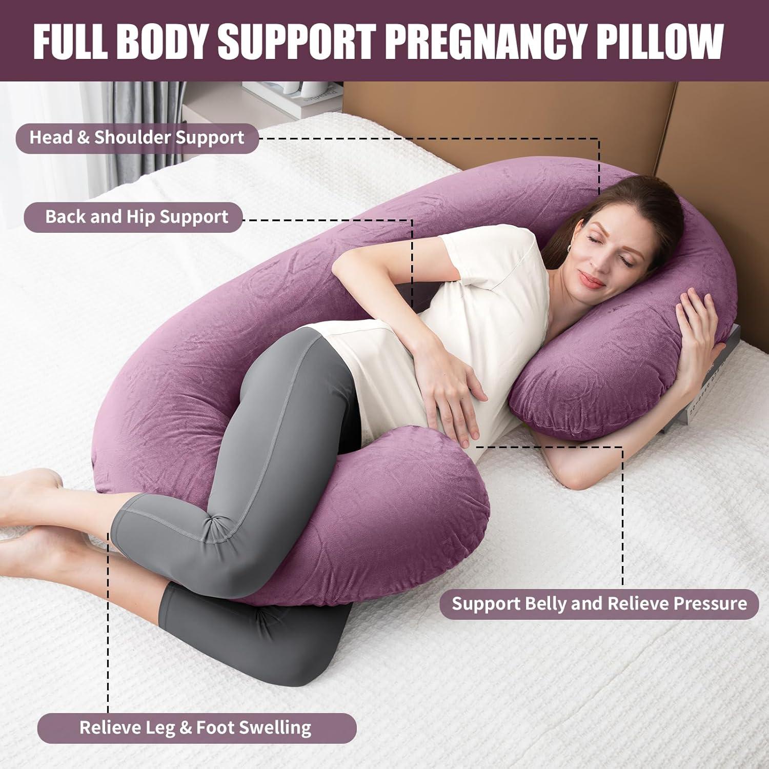 Almohada de Embarazo 1 Middle One C Corporal 145x76 cm Púrpura