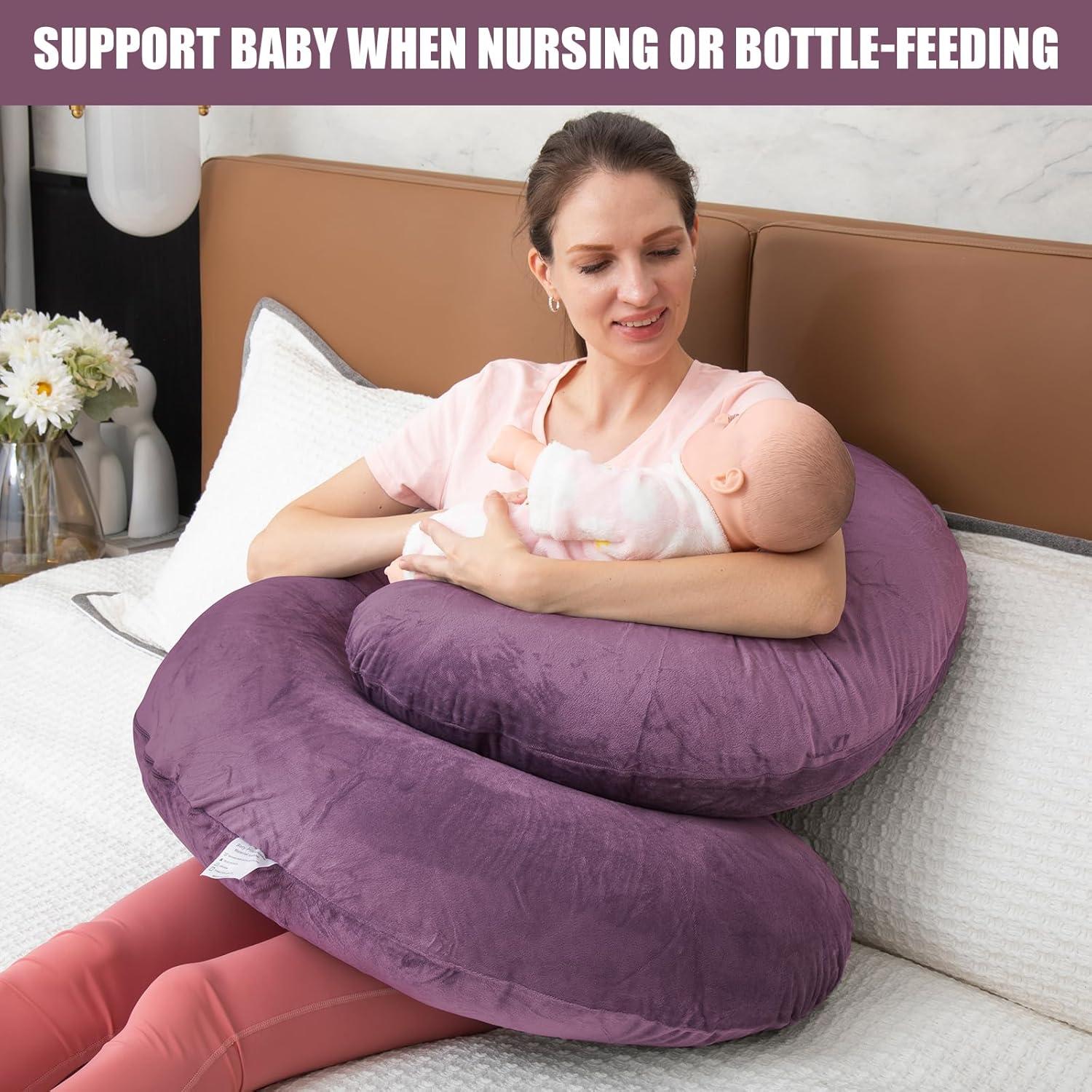 Almohada de Embarazo 1 Middle One C Corporal 145x76 cm Púrpura