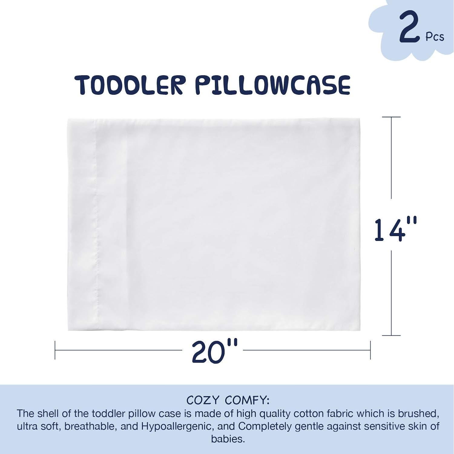 Funda de Almohada para Niños EXQ Home 33x46 cm Juego de 2