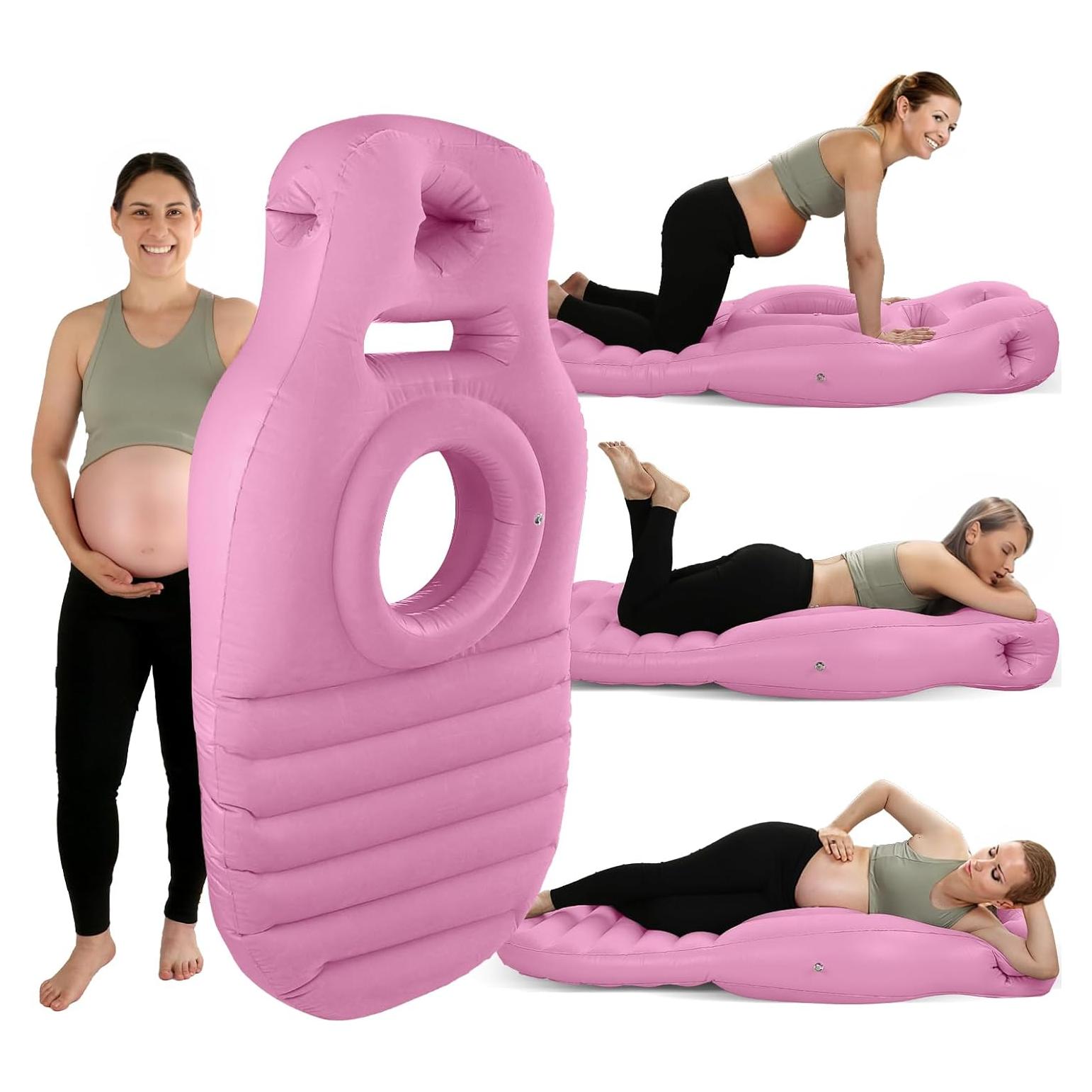 Cojín Inflable para Embarazo PregSpag Rosa 182x66 cm