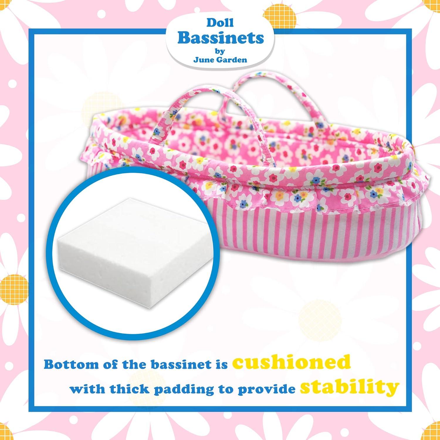 Cuna de Muñeca Acogedora Jardín de Junio - Transportador 45.72 cm