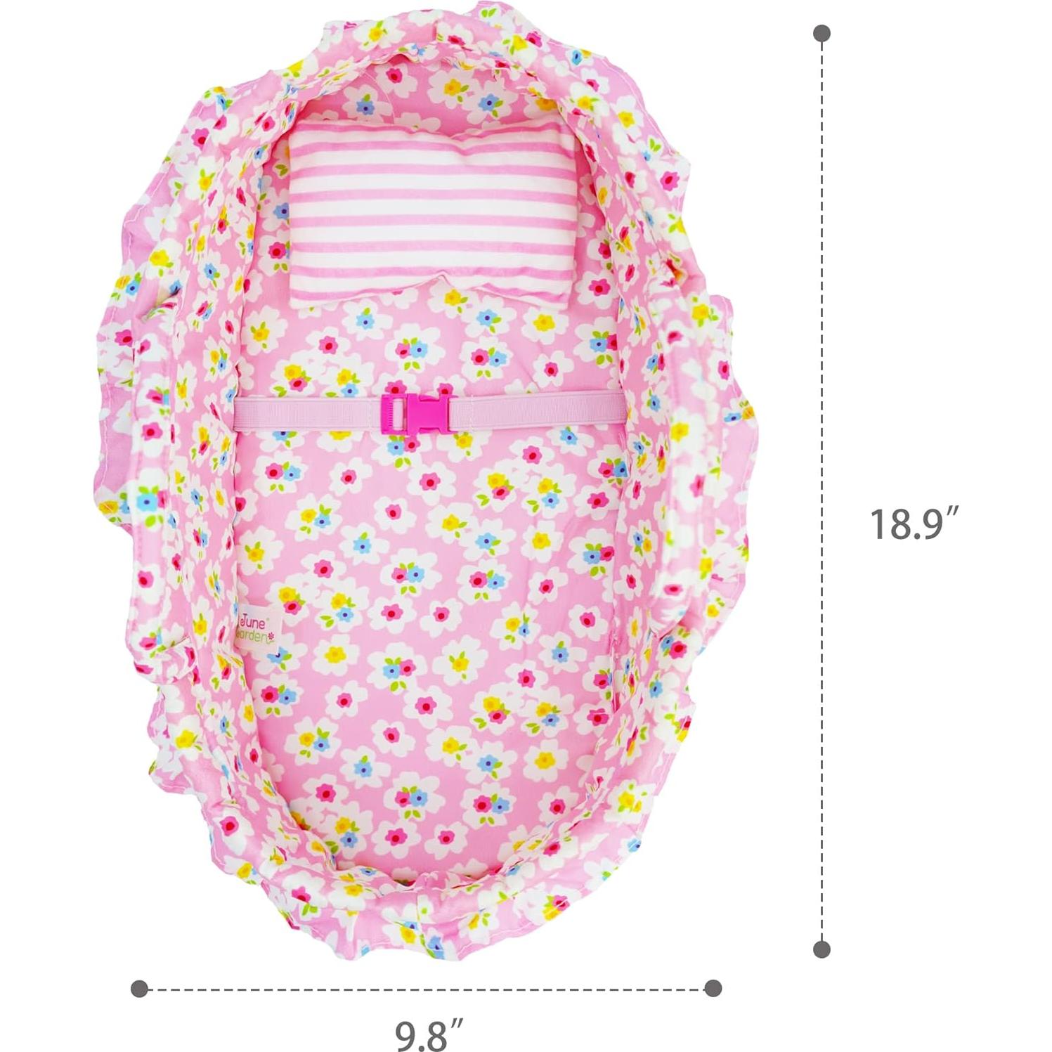 Cuna de Muñeca Acogedora Jardín de Junio - Transportador 45.72 cm