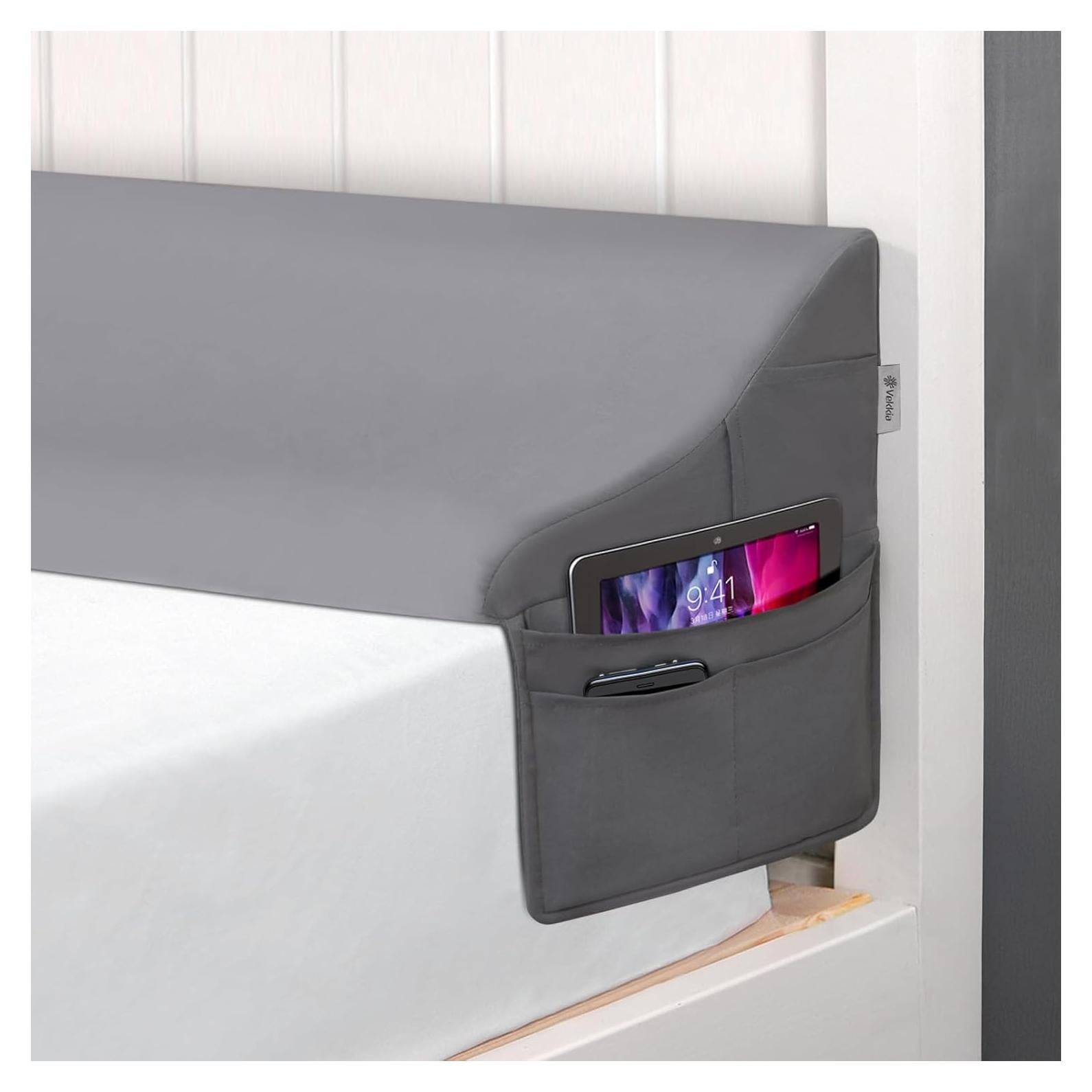 Almohada en Cuña Vekkia King Gris para Relleno de Hueco 193x25x18 cm