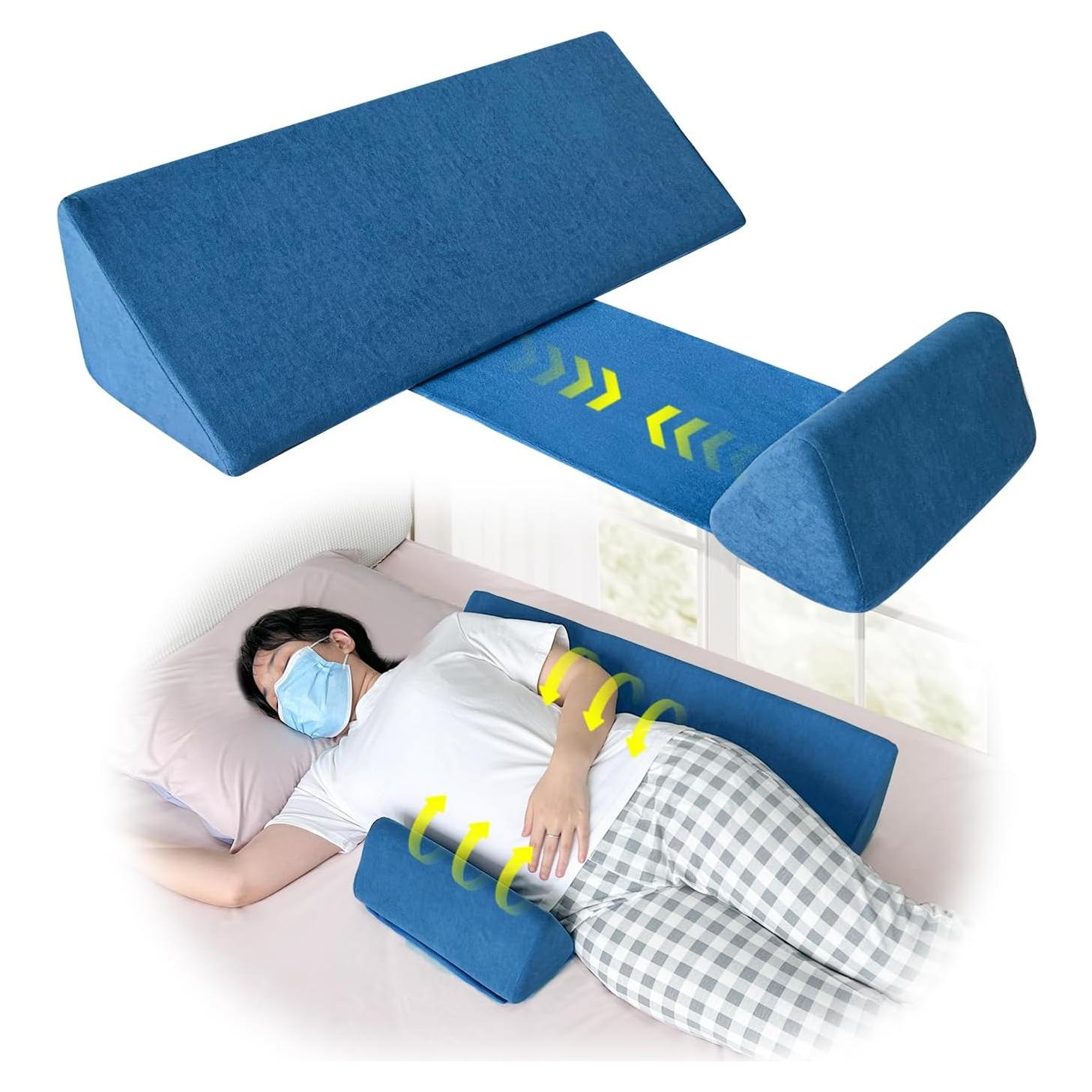 Cojín en Cuña NEPPT 2-en-1 para Soporte Espalda y Piernas